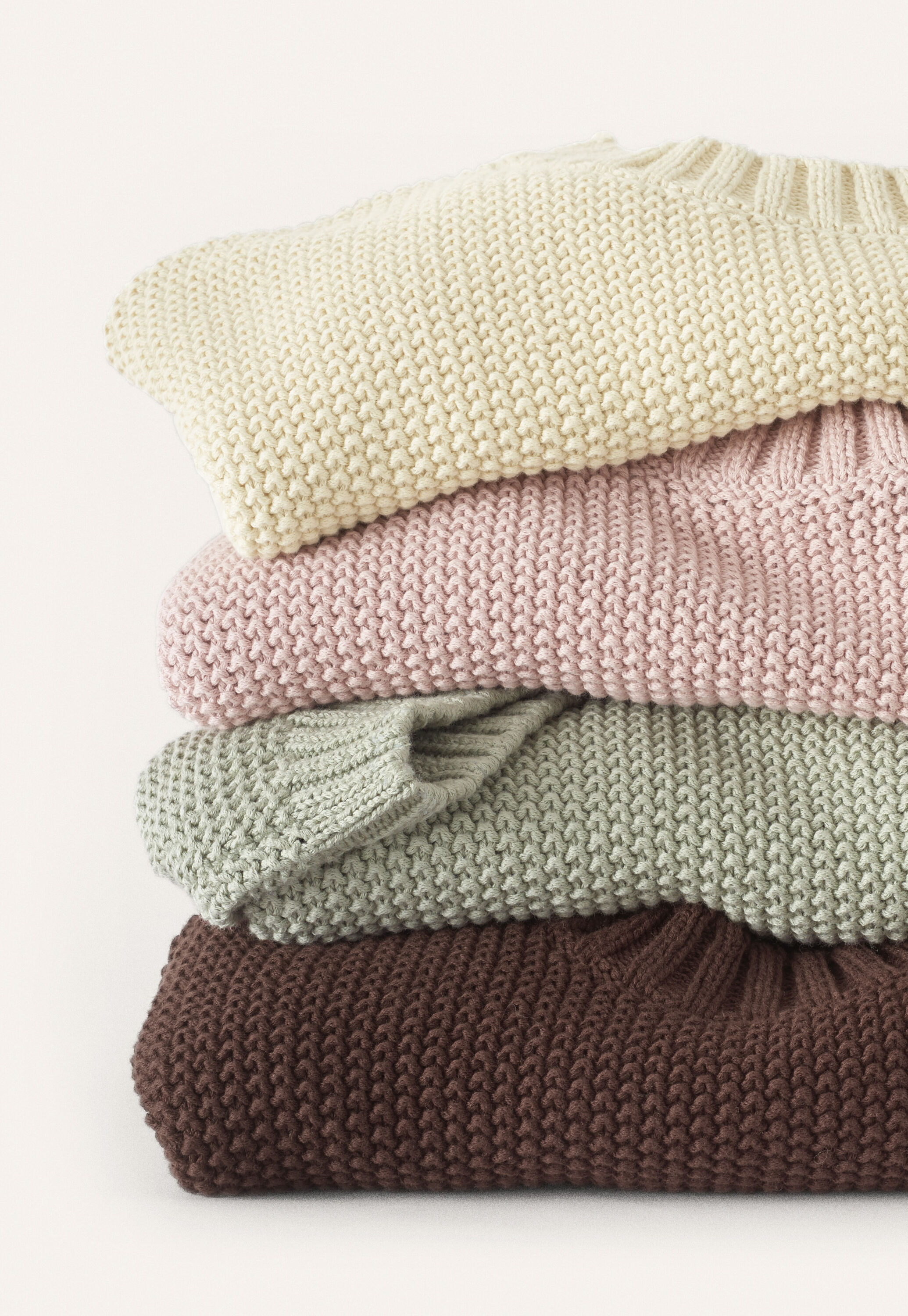 Moss-stitch sweater