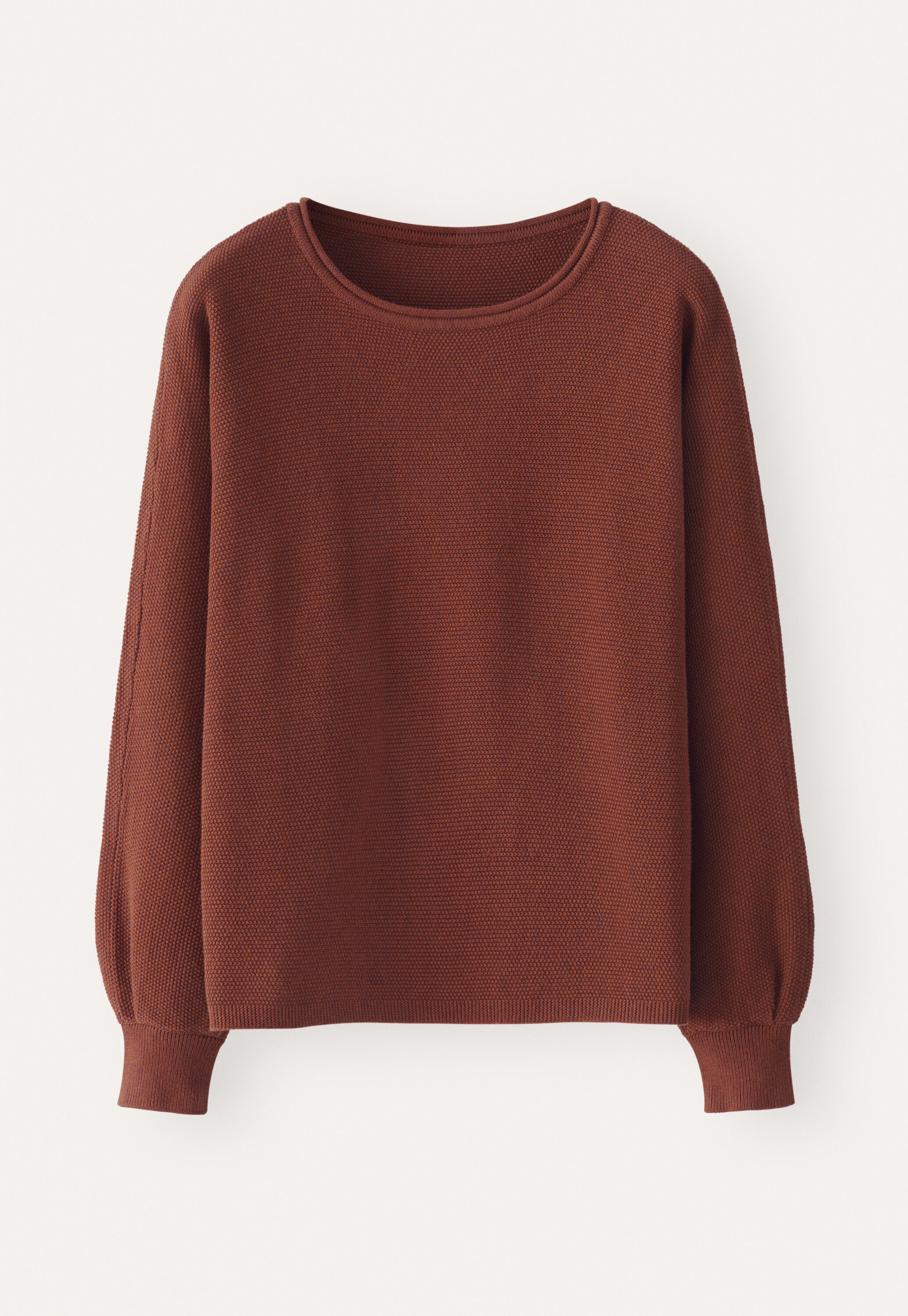 Moss-stitch sweater