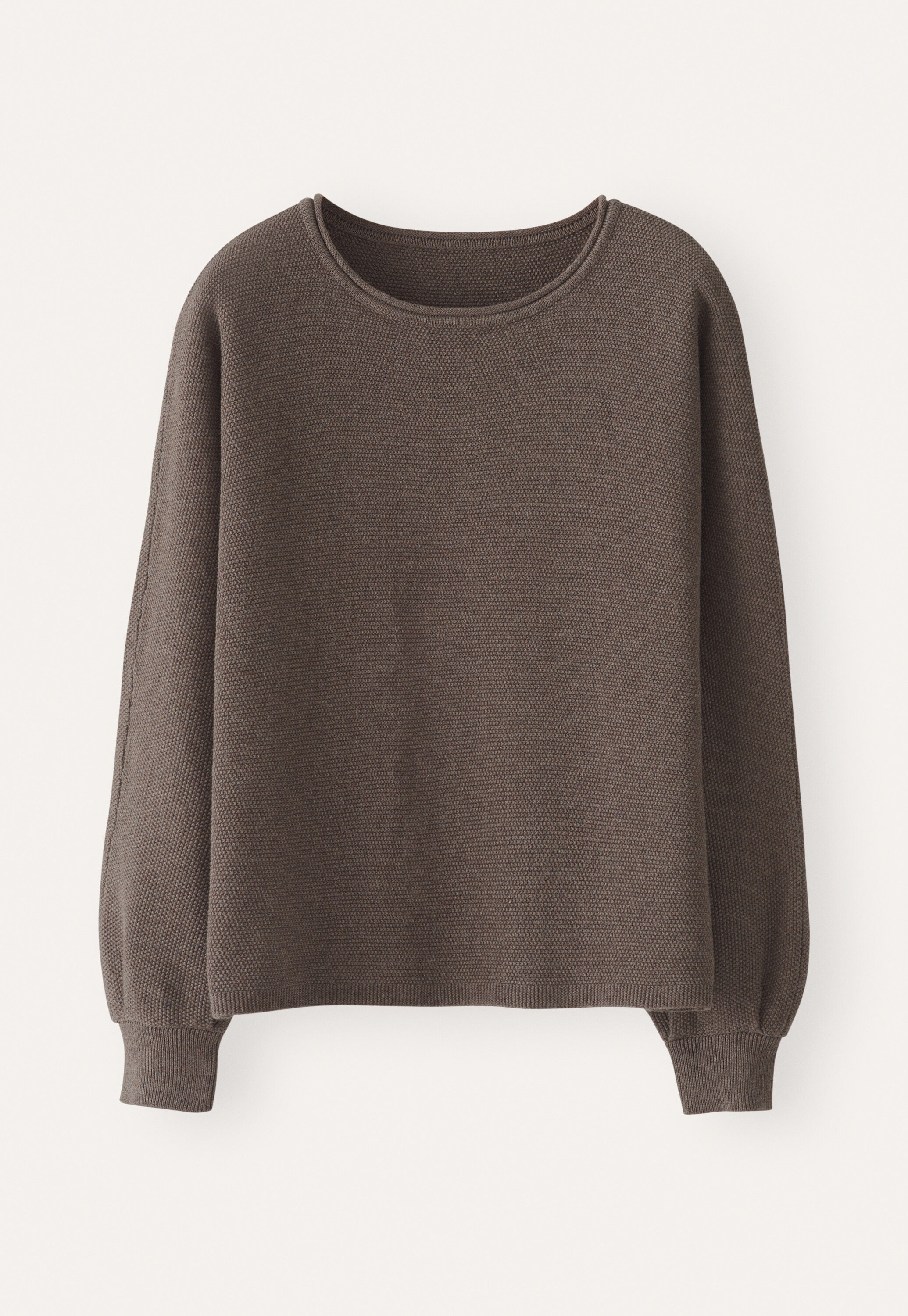 Moss-stitch sweater