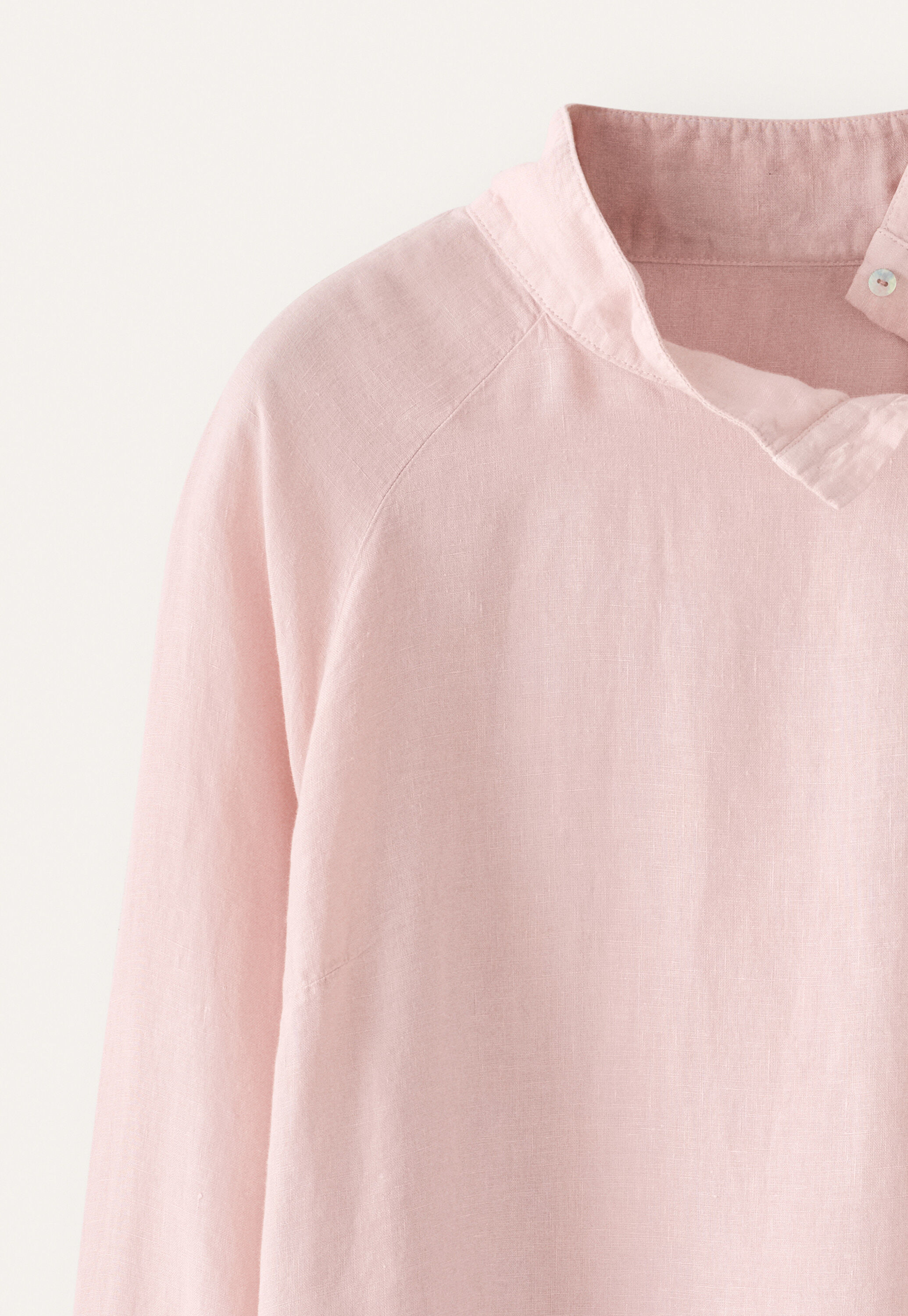 Funnel neck blouse, Cloud pink, large