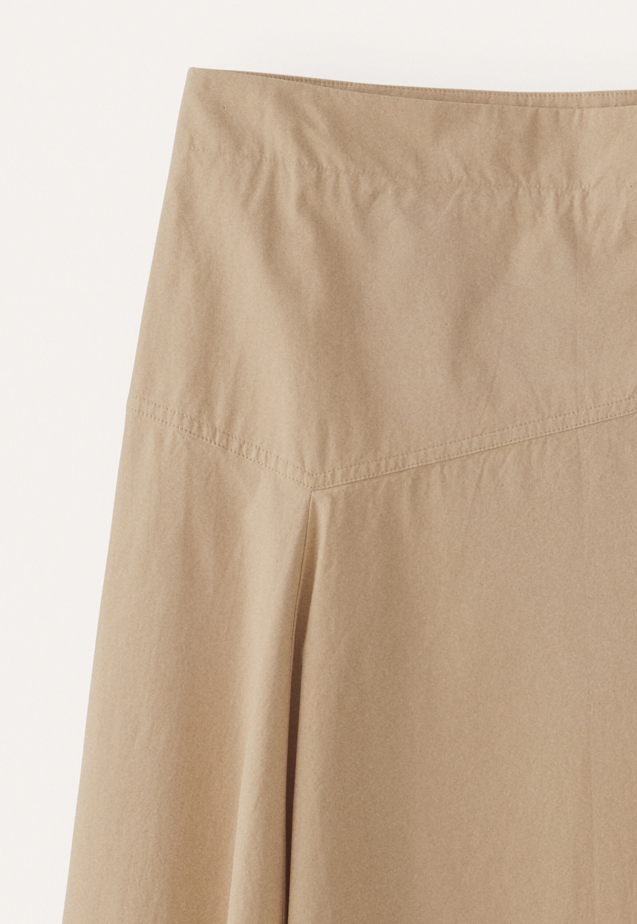 Asymmetric A-line skirt, Warm stone, large