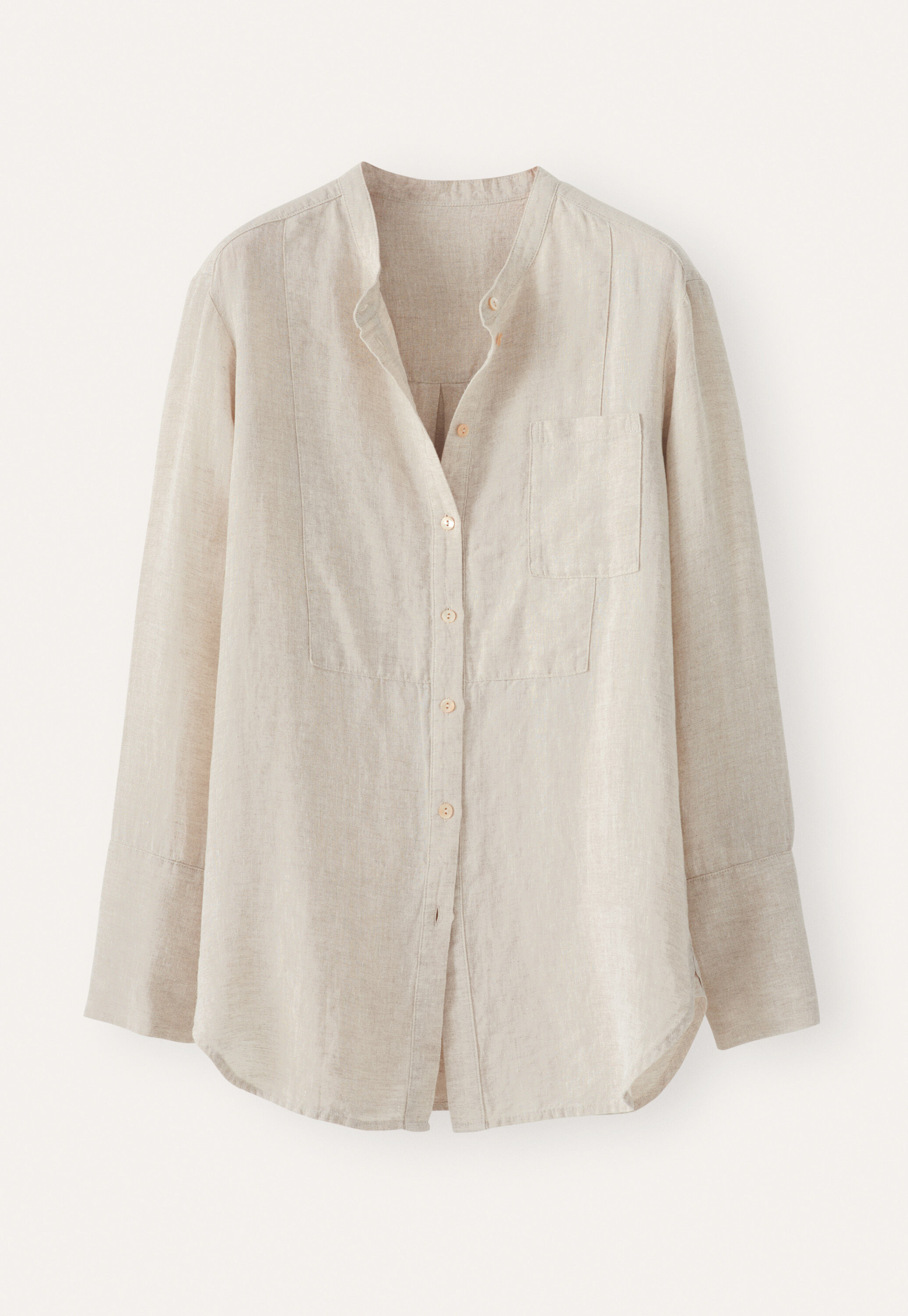 Long bib-detail shirt