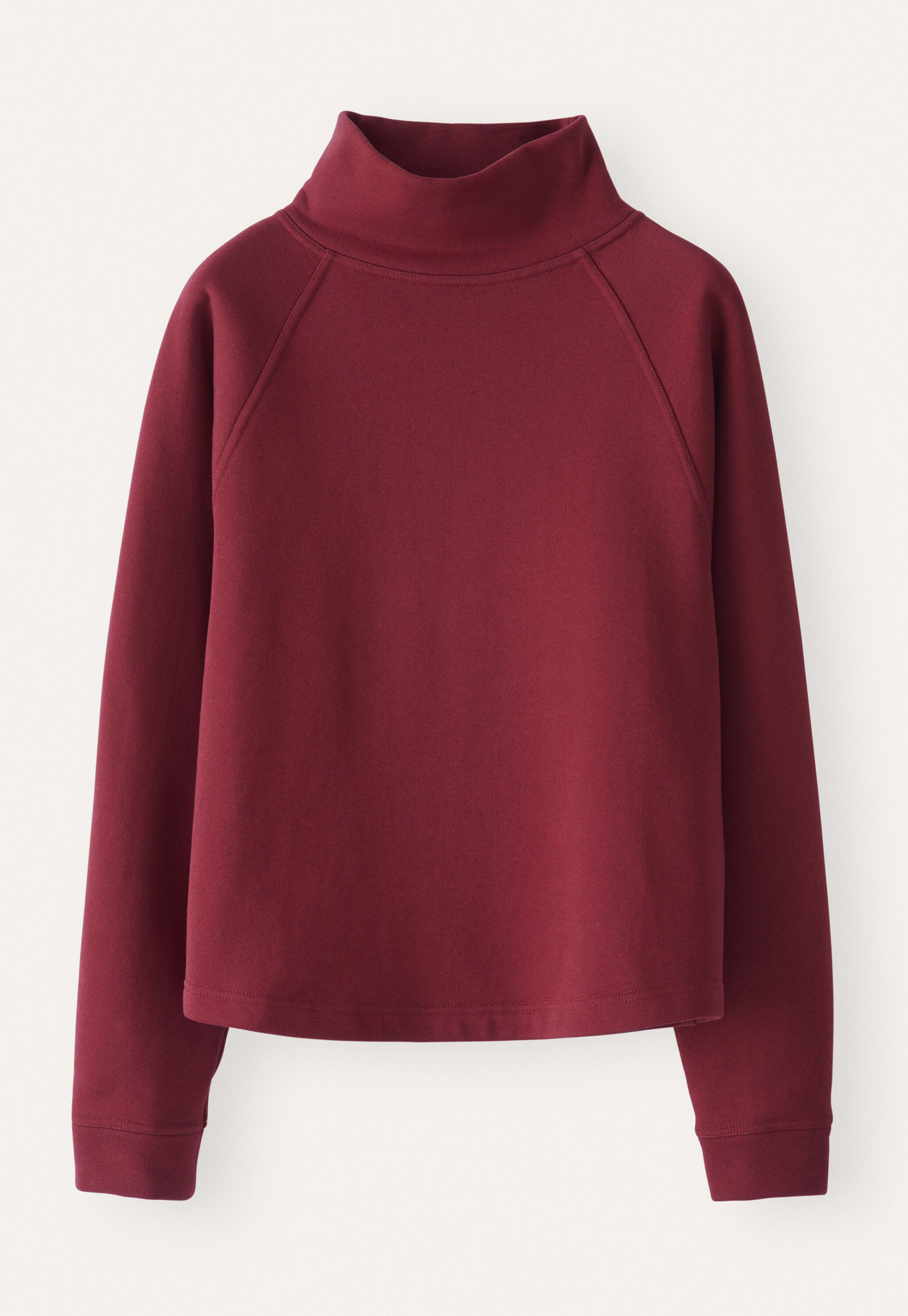 Funnel-neck sweatshirt, Dark red, large