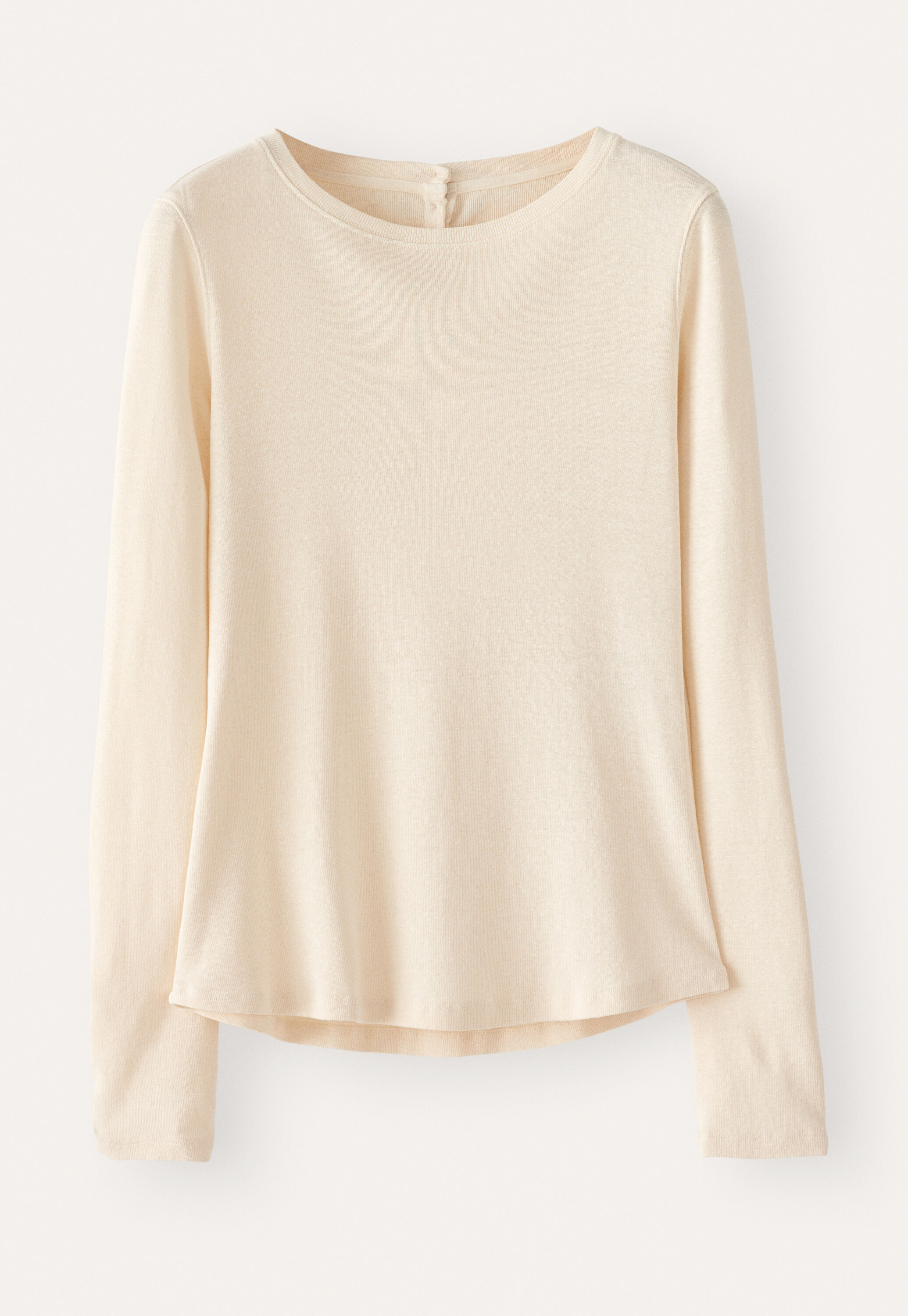 Ribbed long-sleeve top