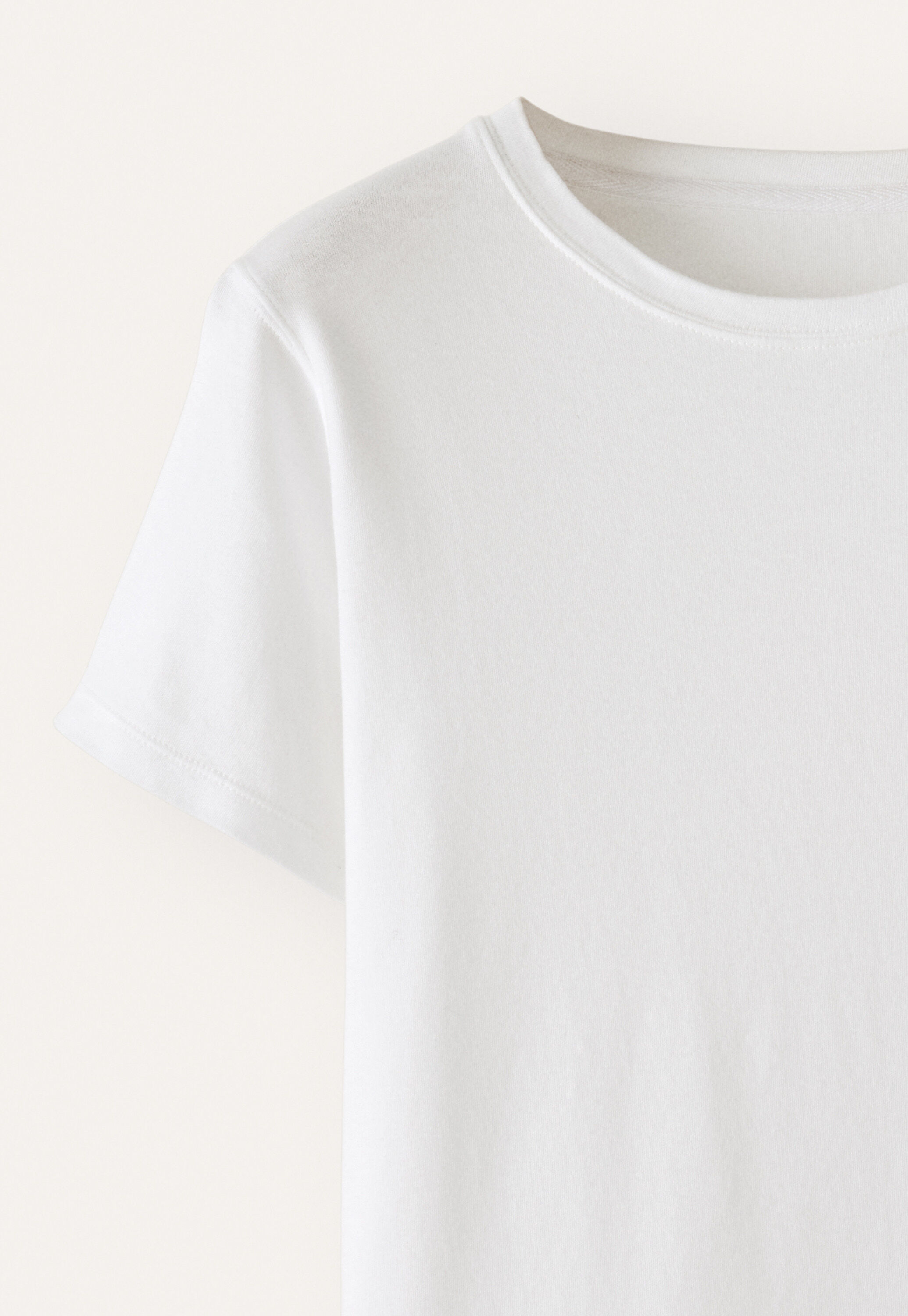 Jersey T-shirt, White, large