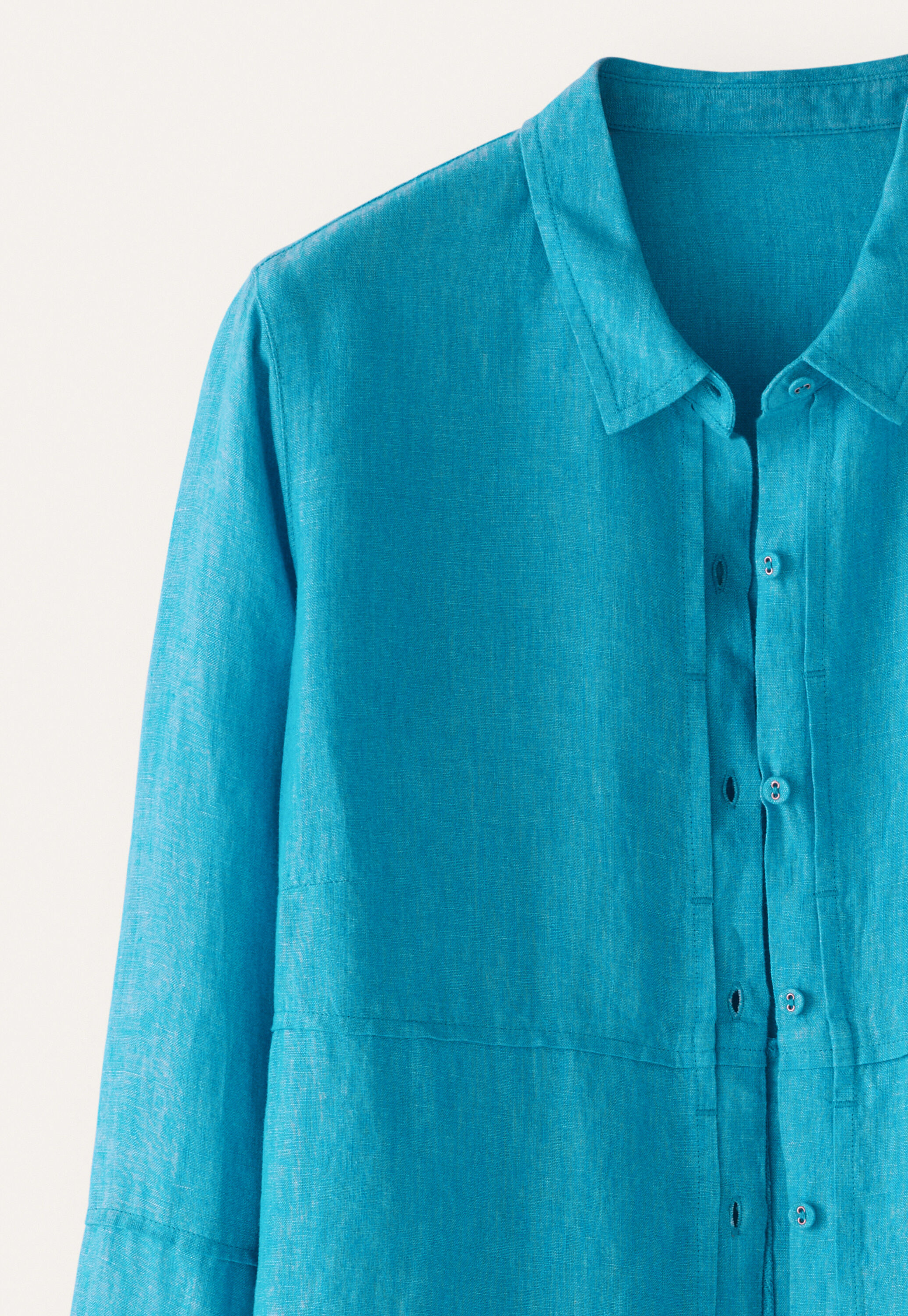 Longline shirt, Turquoise, large