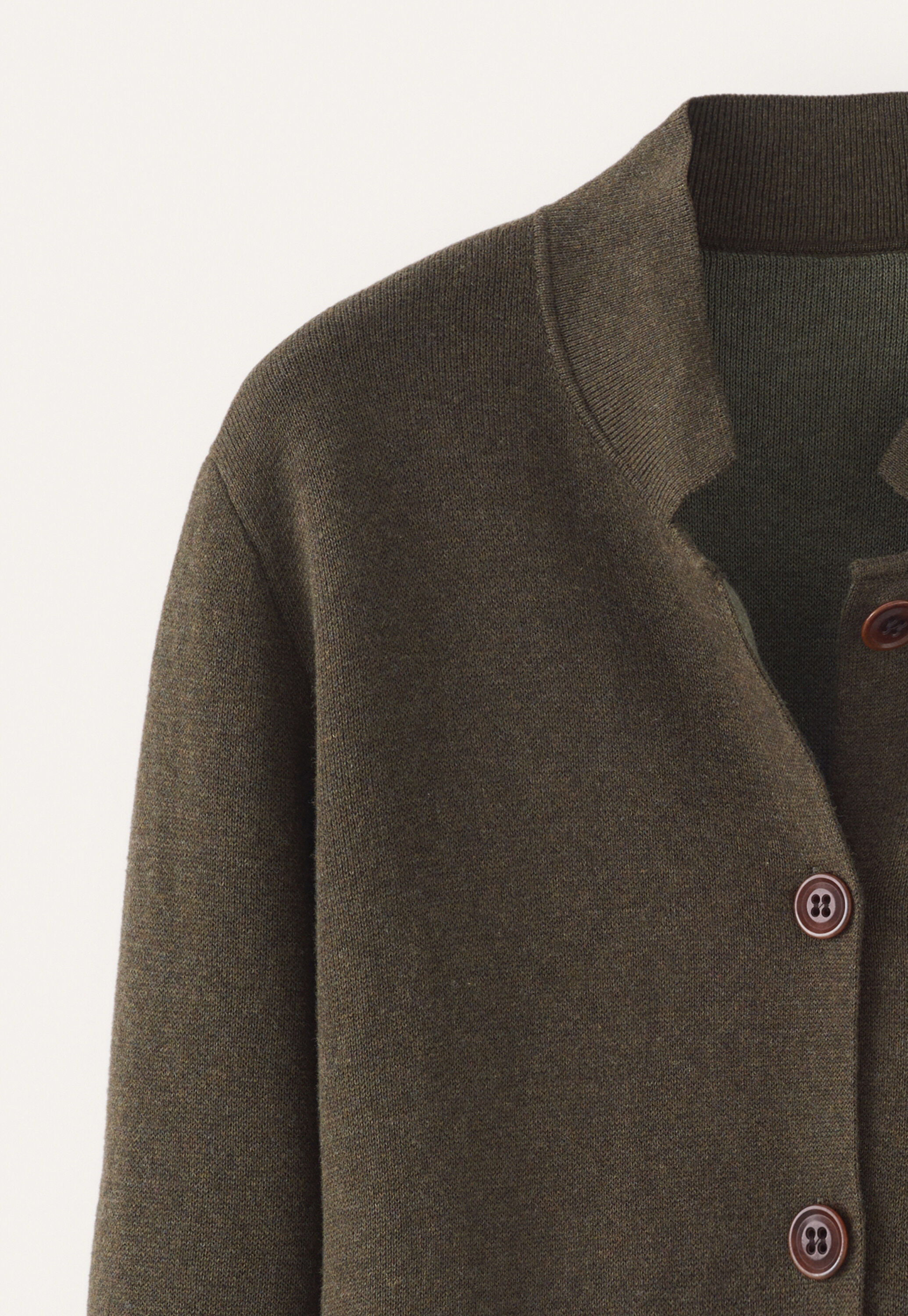 Double-knit jacket, Deep moss, large