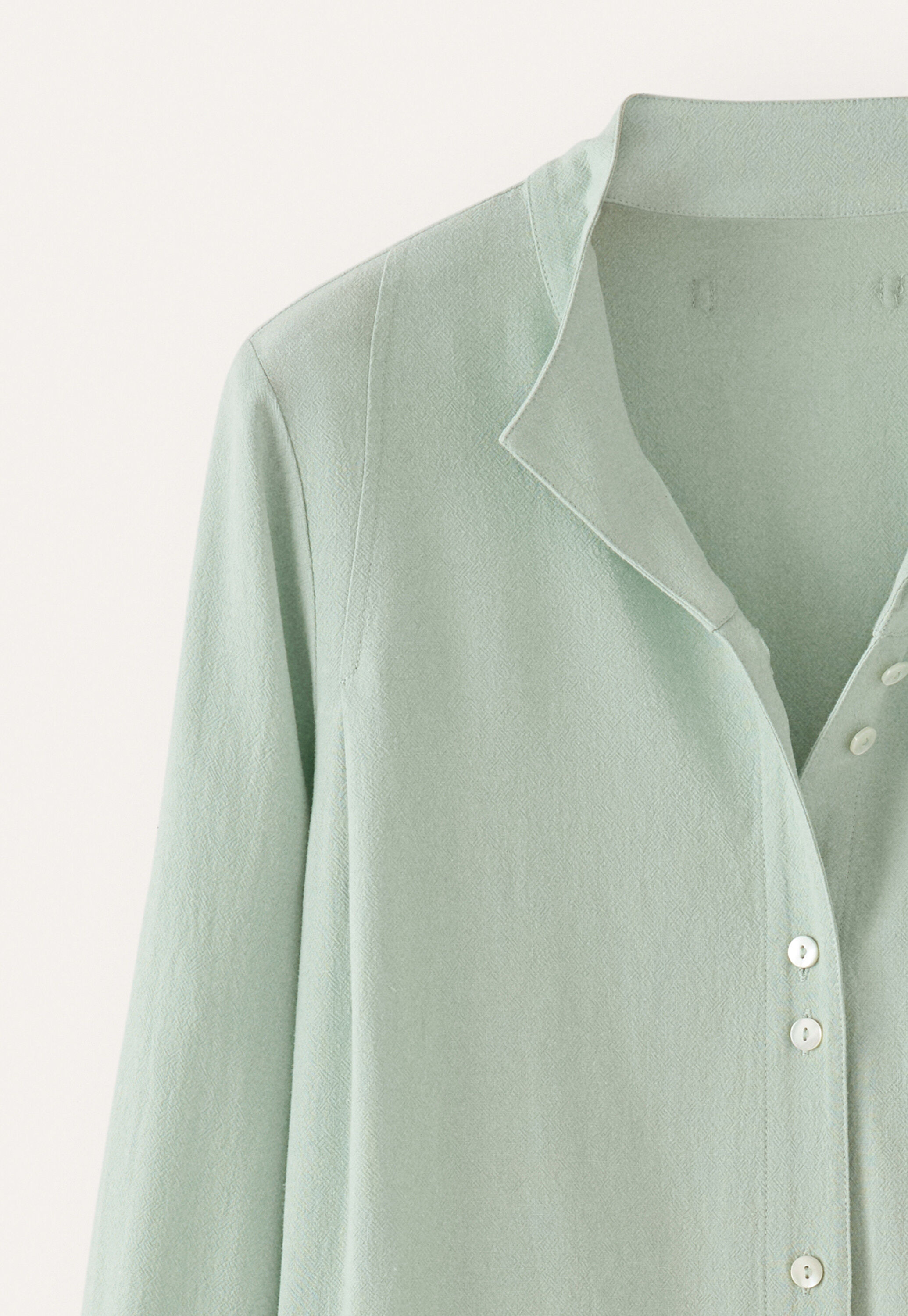 Funnel-neck blouse