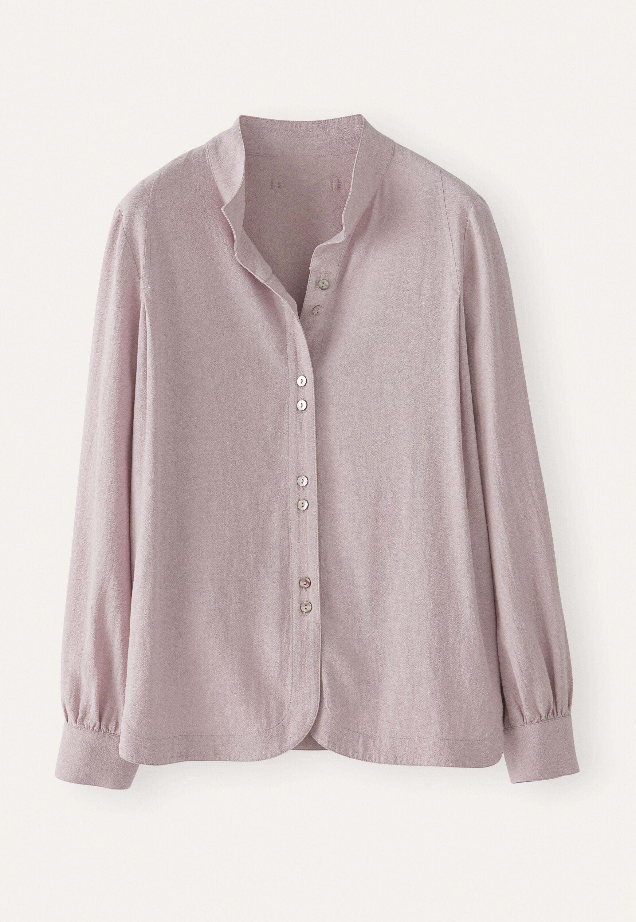 Funnel-neck blouse