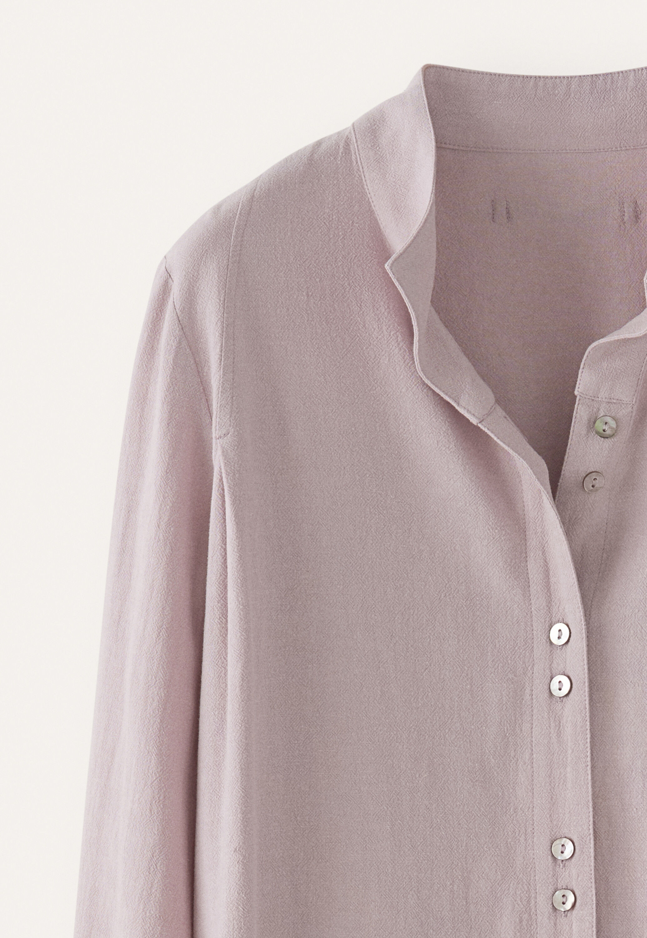 Funnel-neck blouse