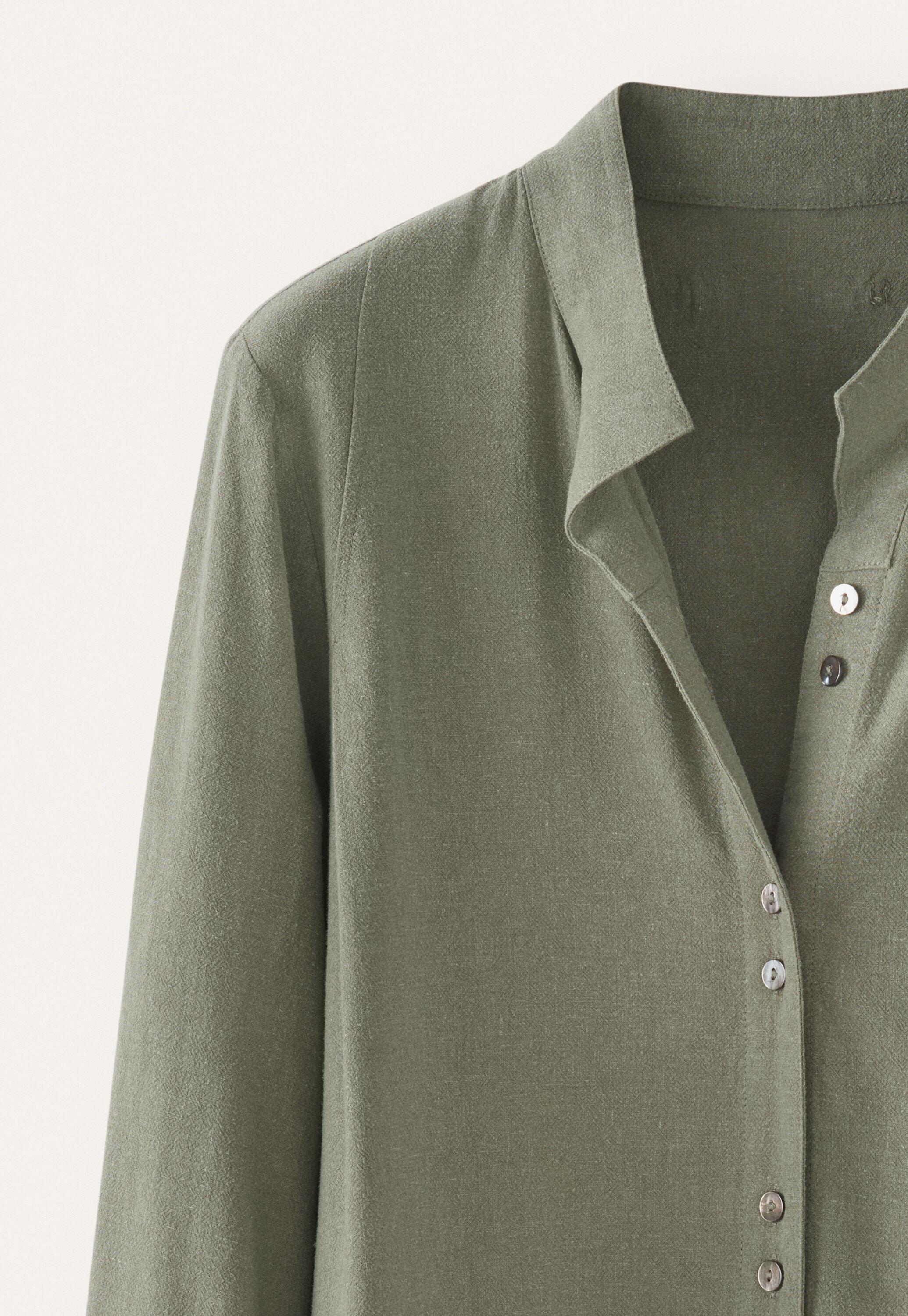 Funnel-neck blouse