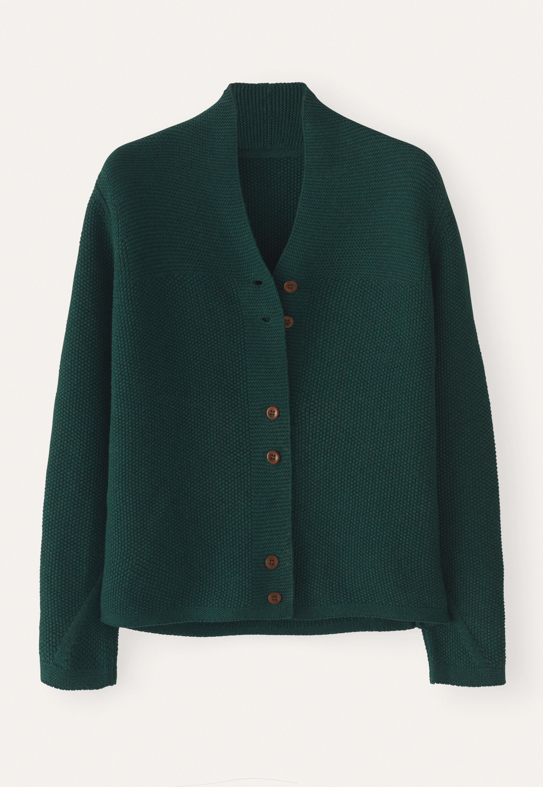 Button-front cardigan