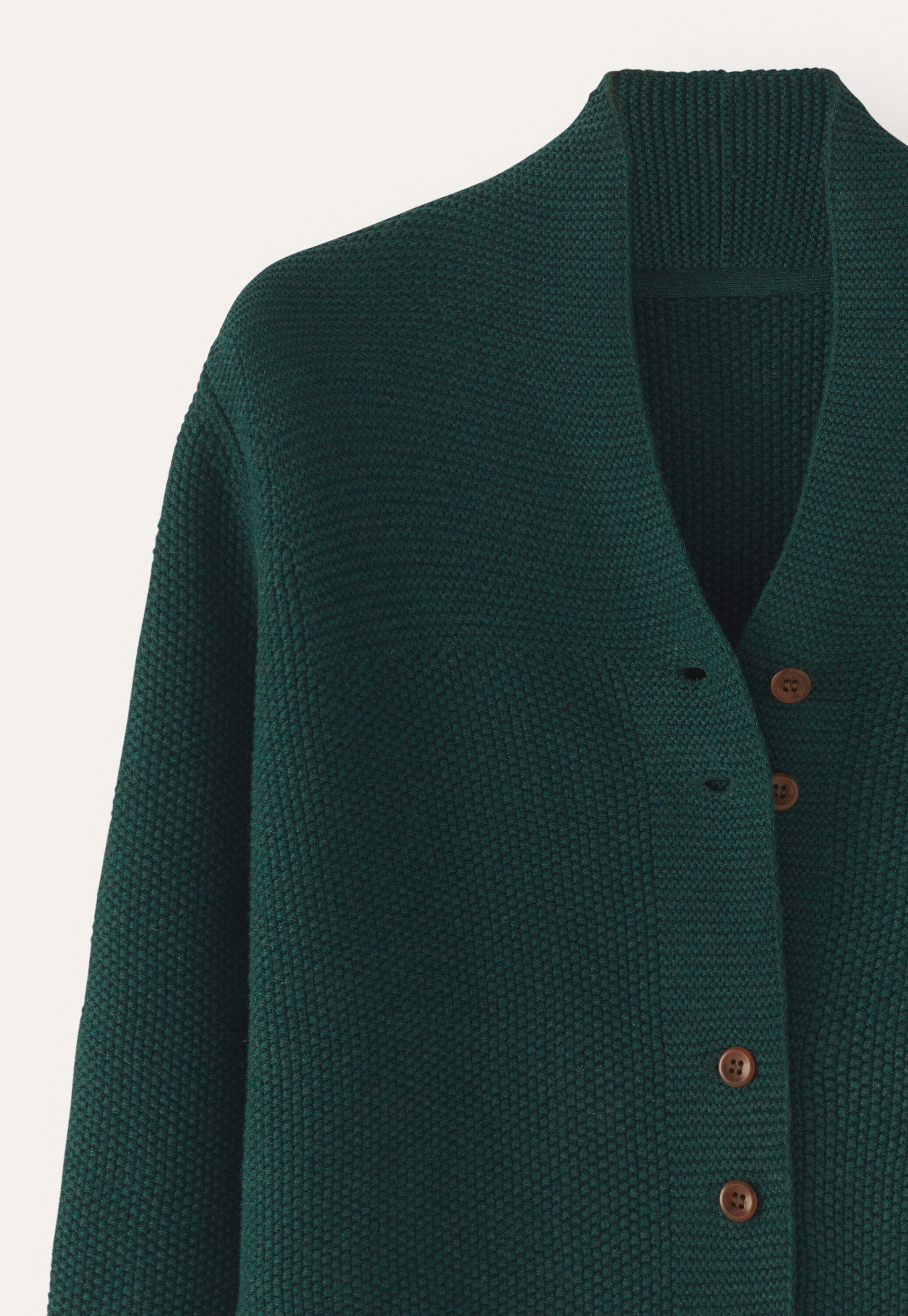 Button-front cardigan