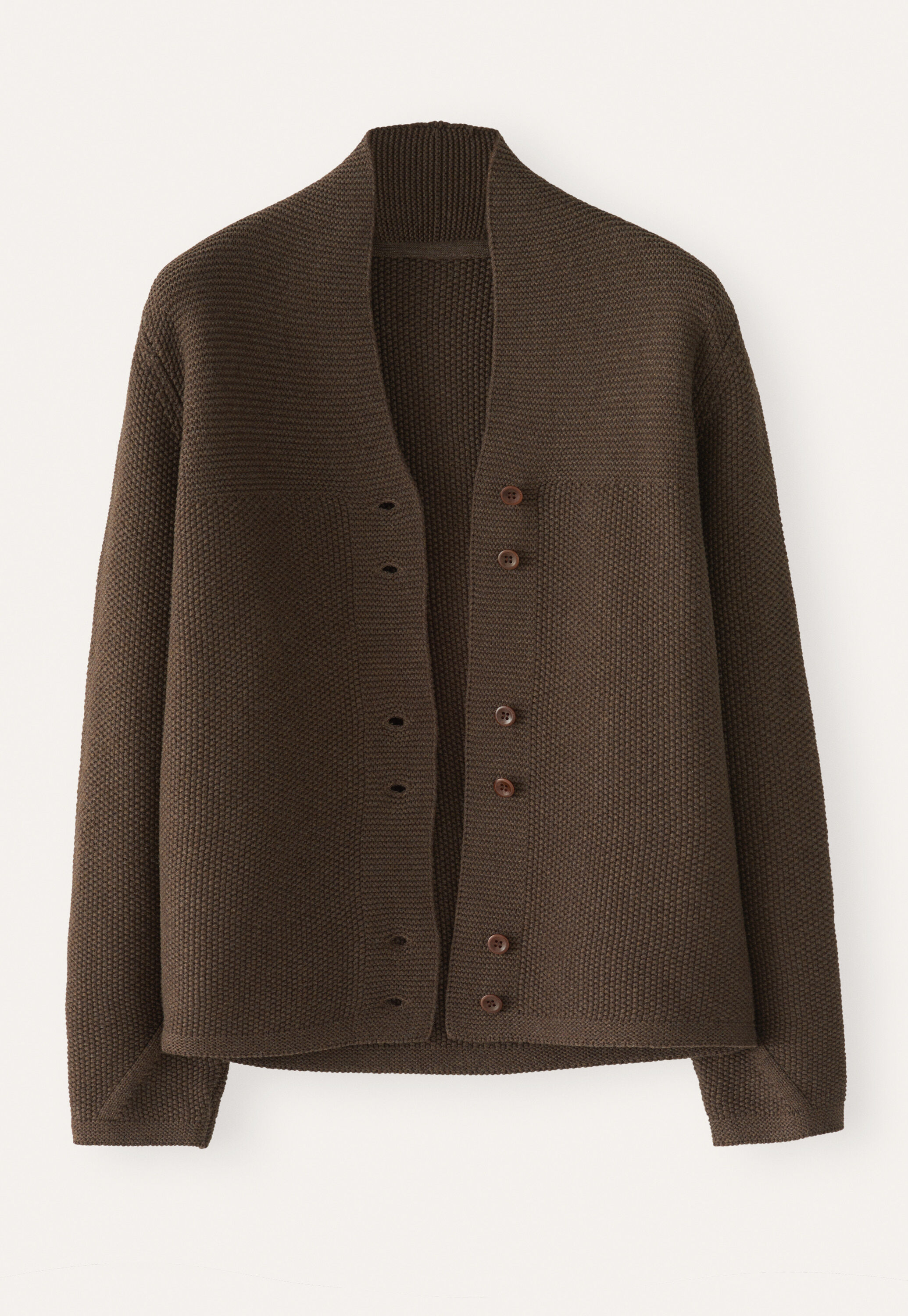Button-front cardigan