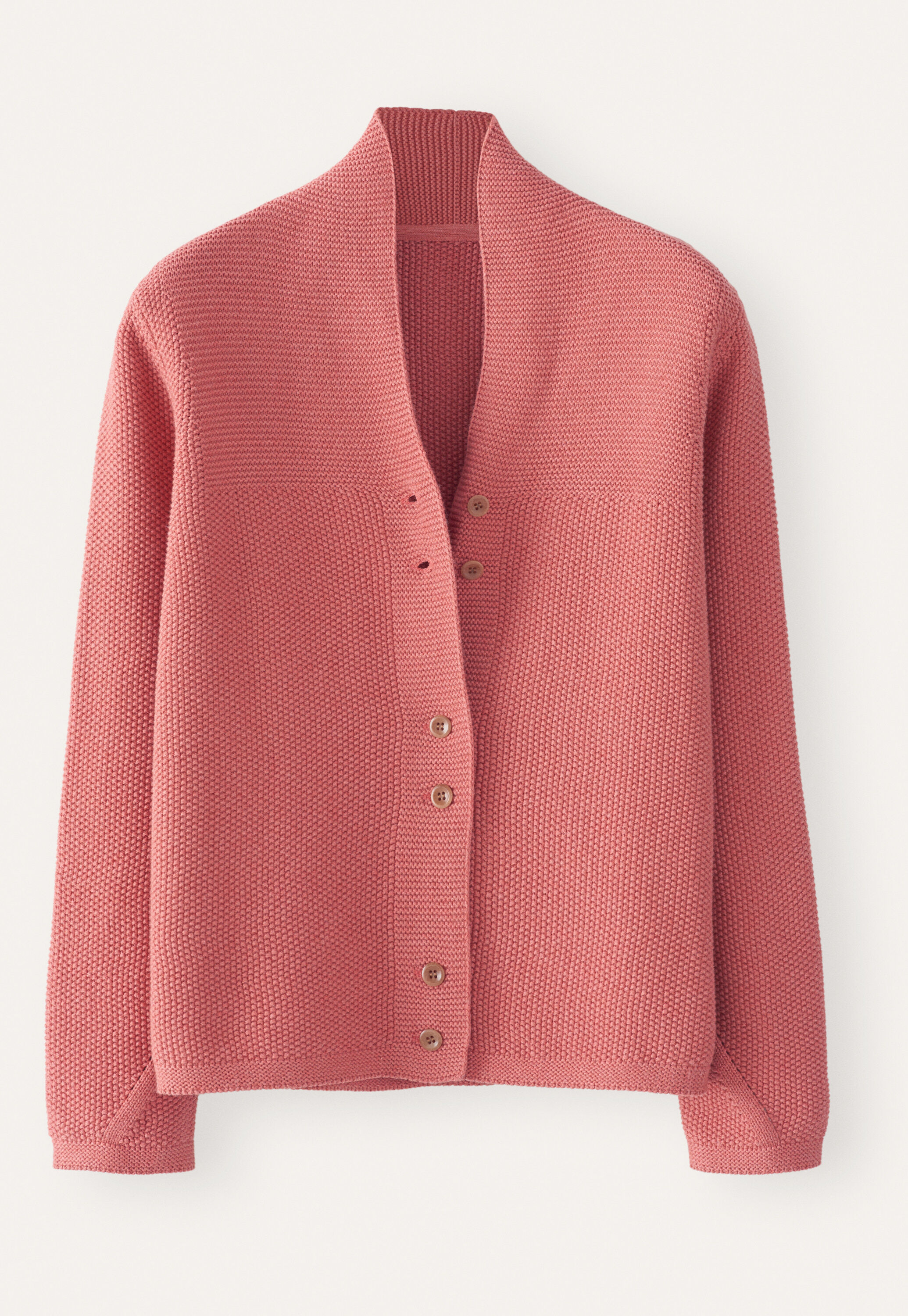 Button-front cardigan
