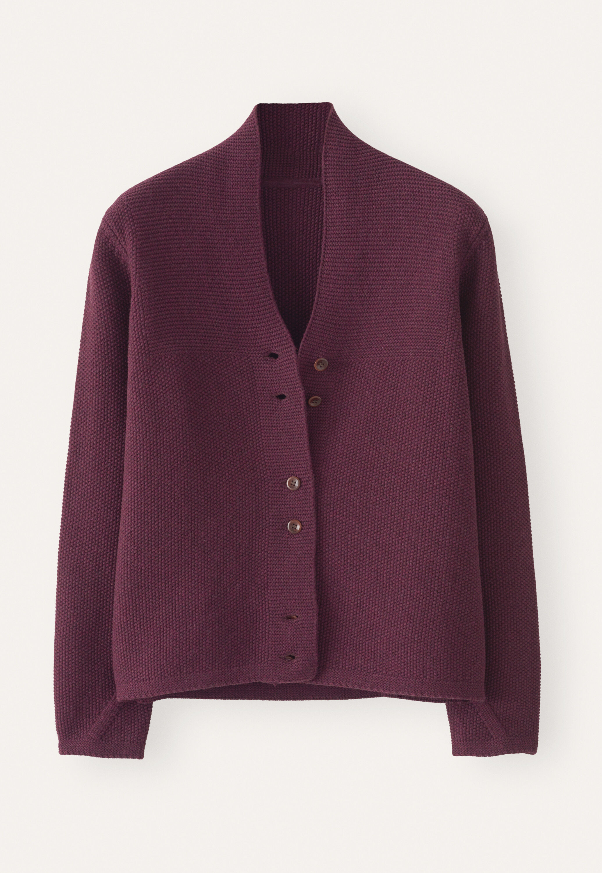 Button-front cardigan