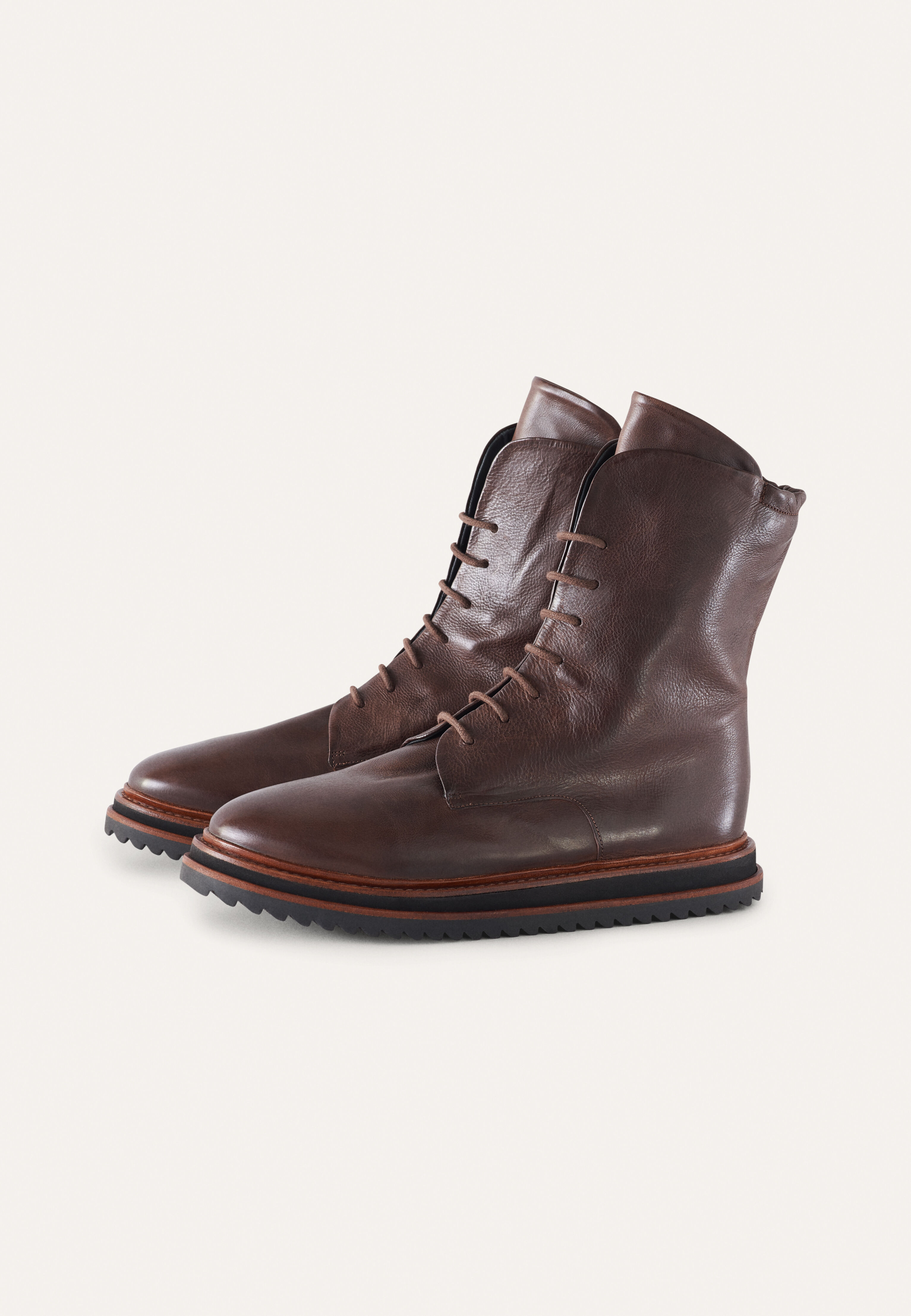 Long lace-up boots