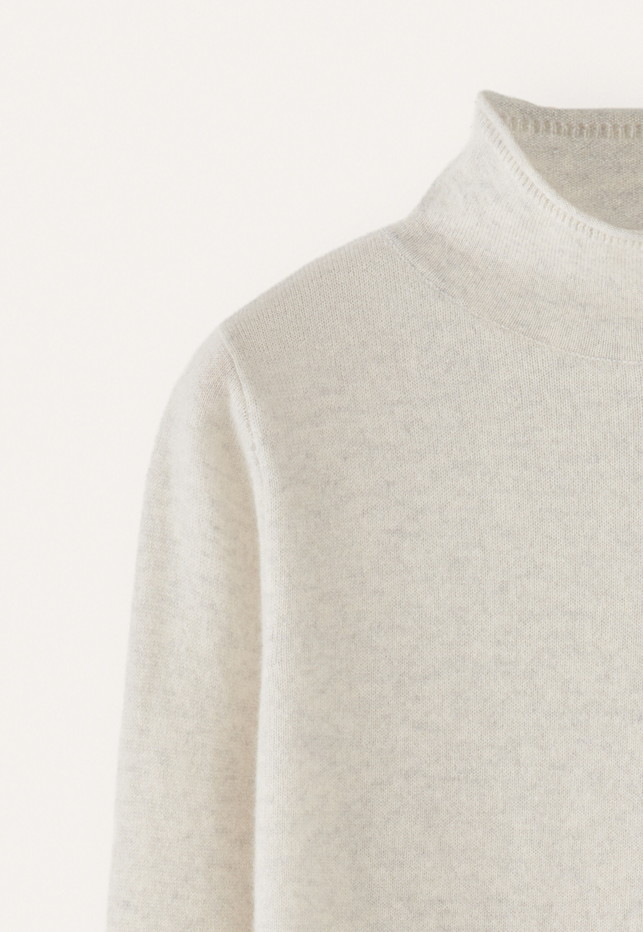 Slim funnel-neck sweater