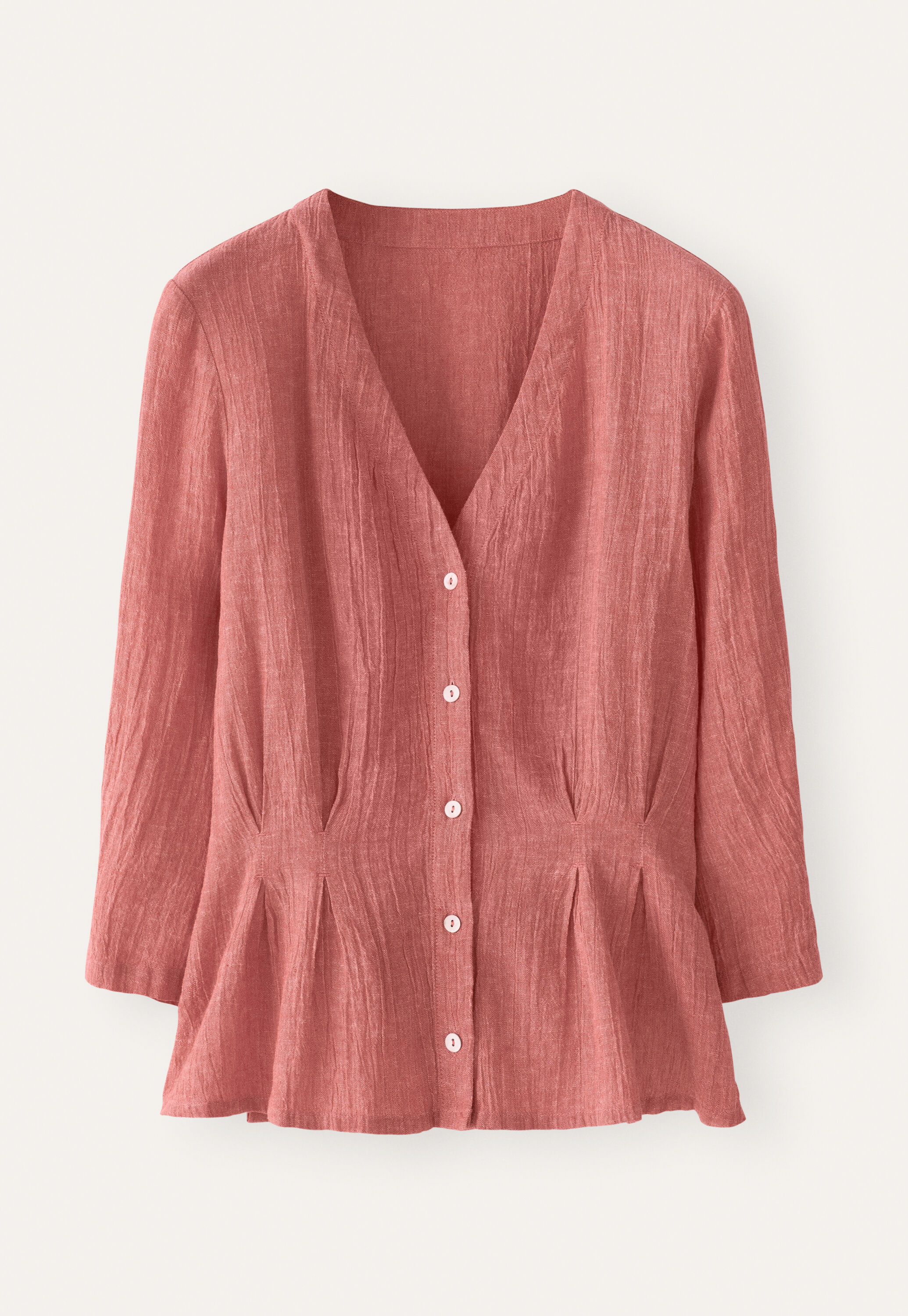 Pleat-waist shirt
