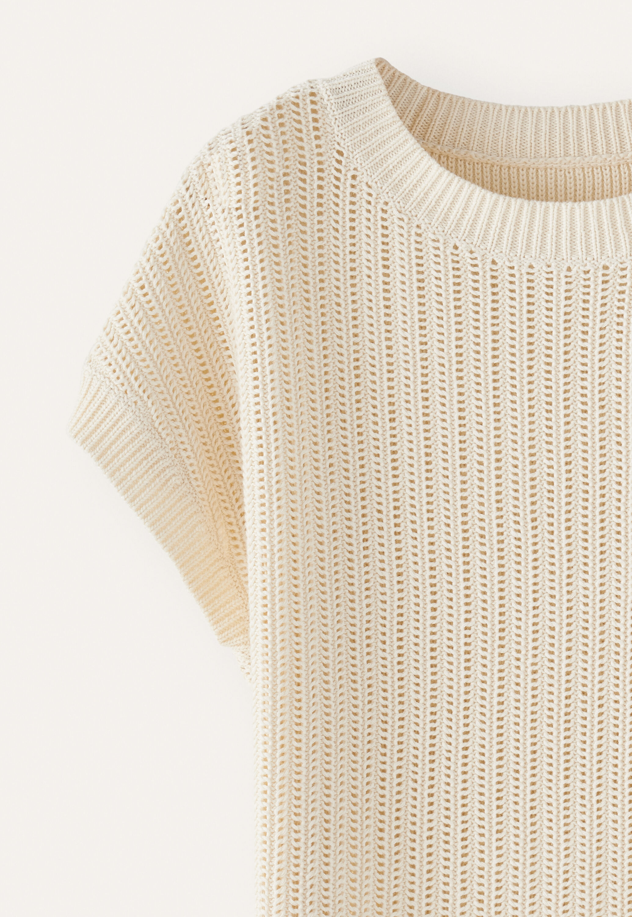 Crochet-stitch sweater