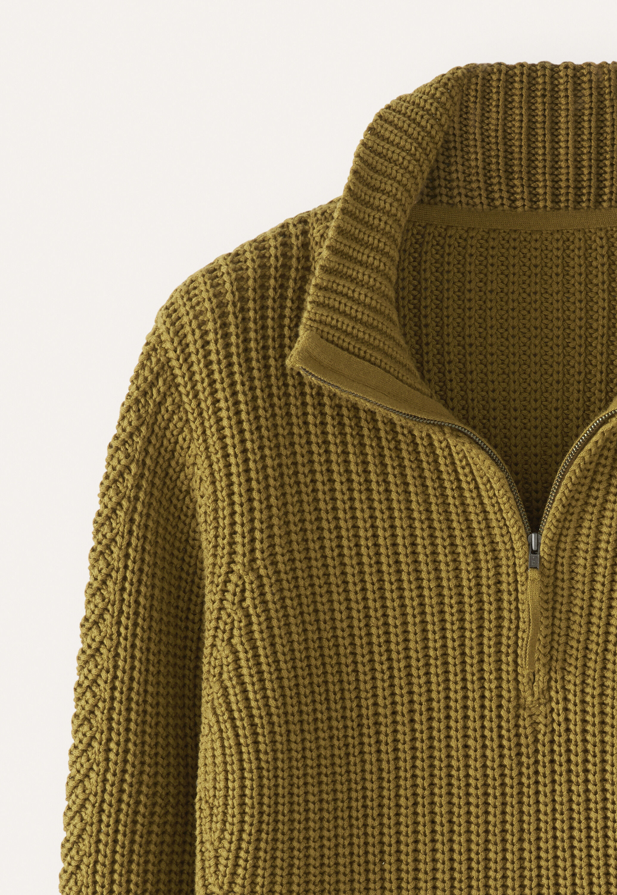 Zip-neck sweater