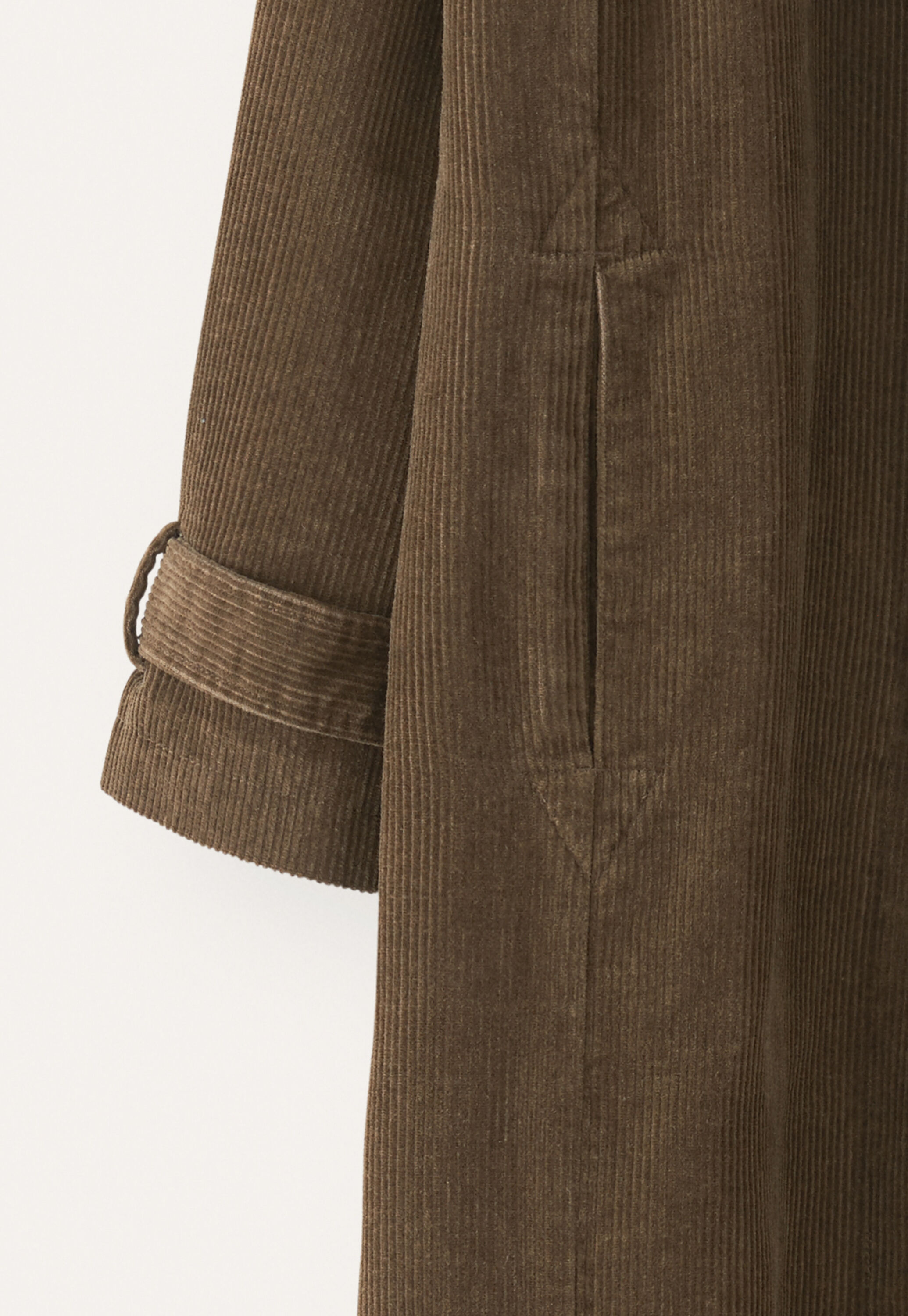Funnel-neck coat