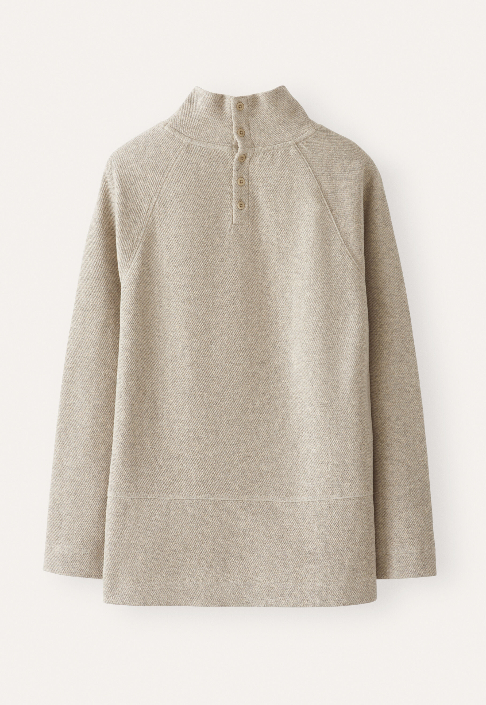 Funnel-neck tunic, Grey mink, large