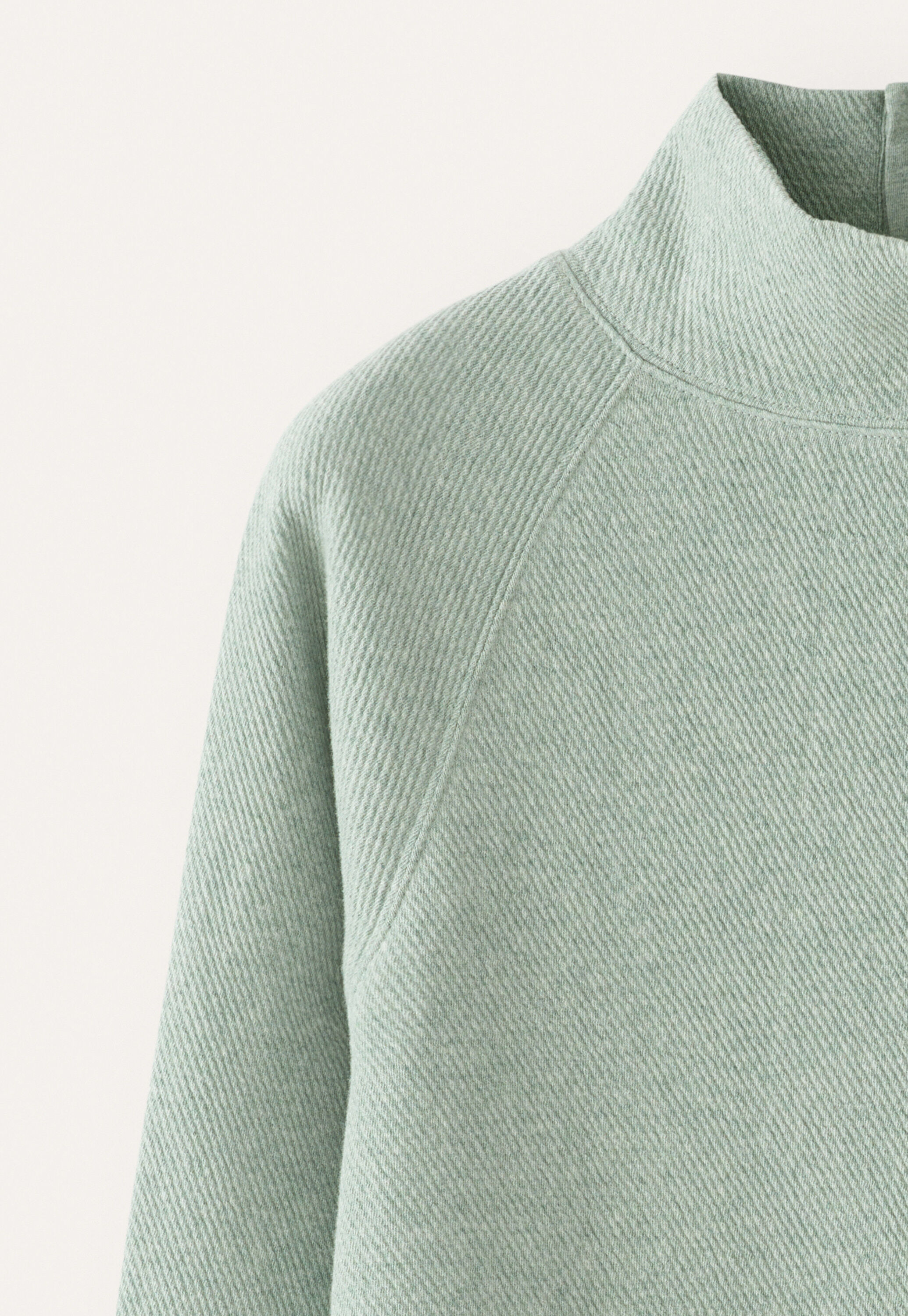 Funnel-neck tunic, Aqua mint, large