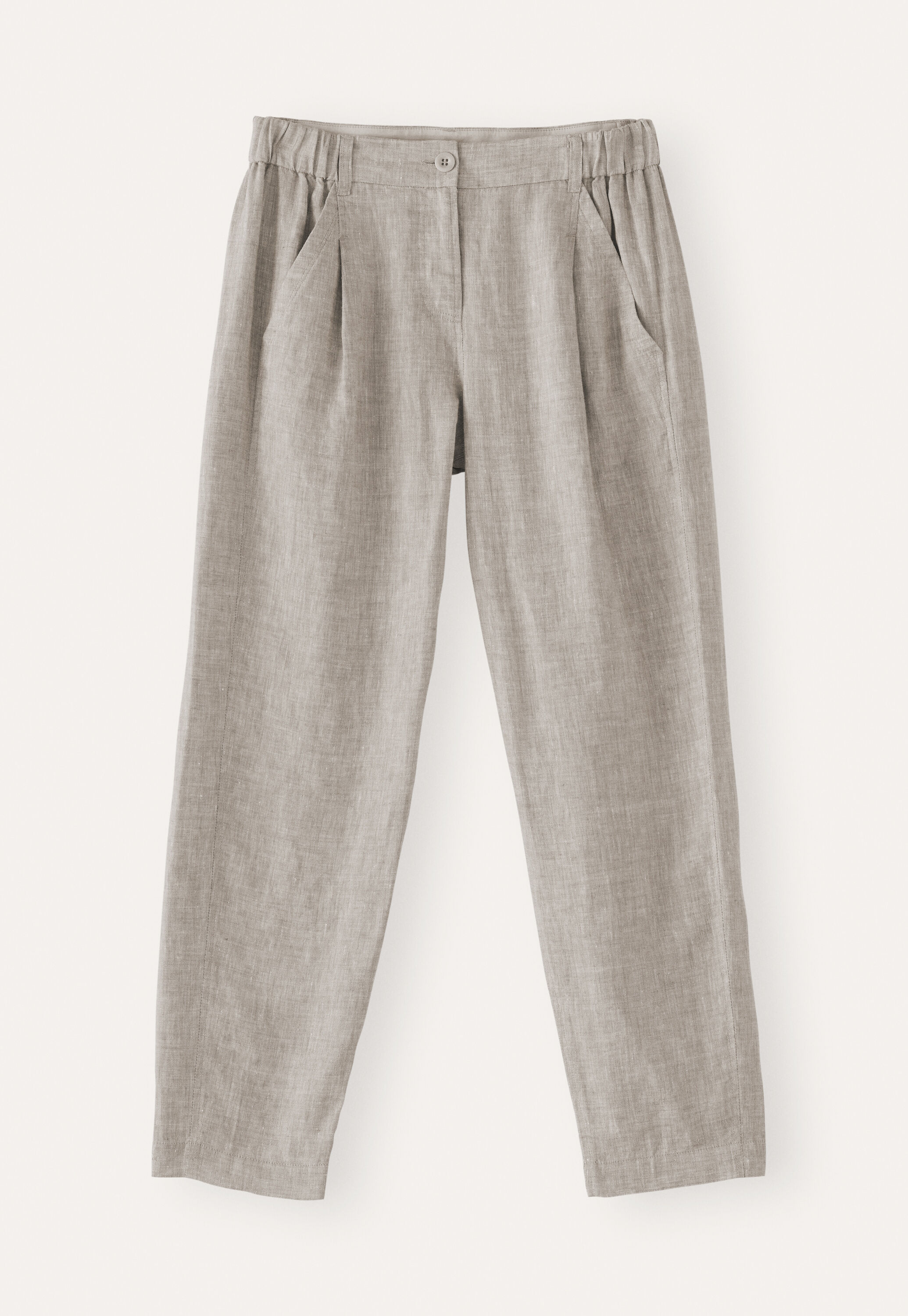 Cropped tapered trousers