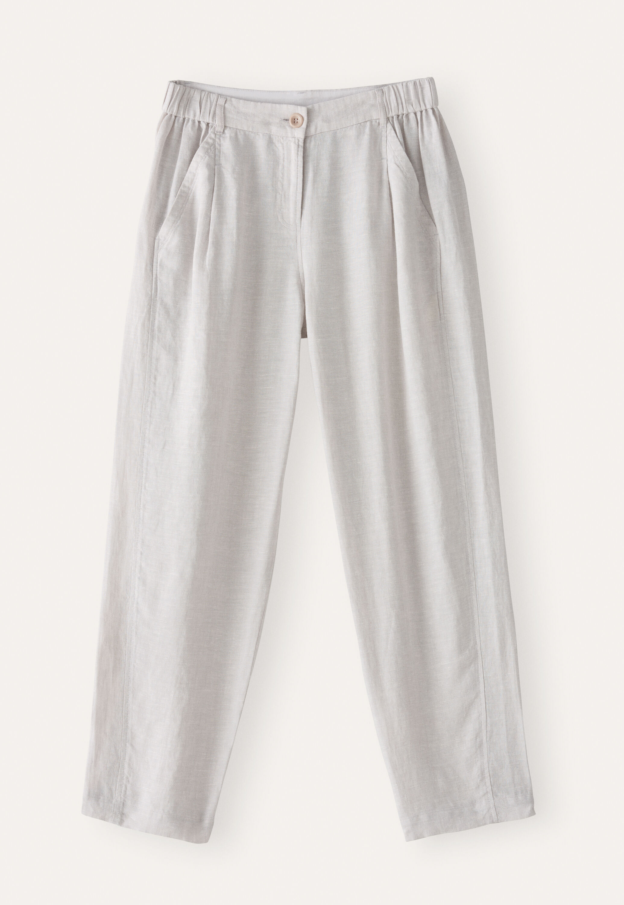 Cropped tapered trousers