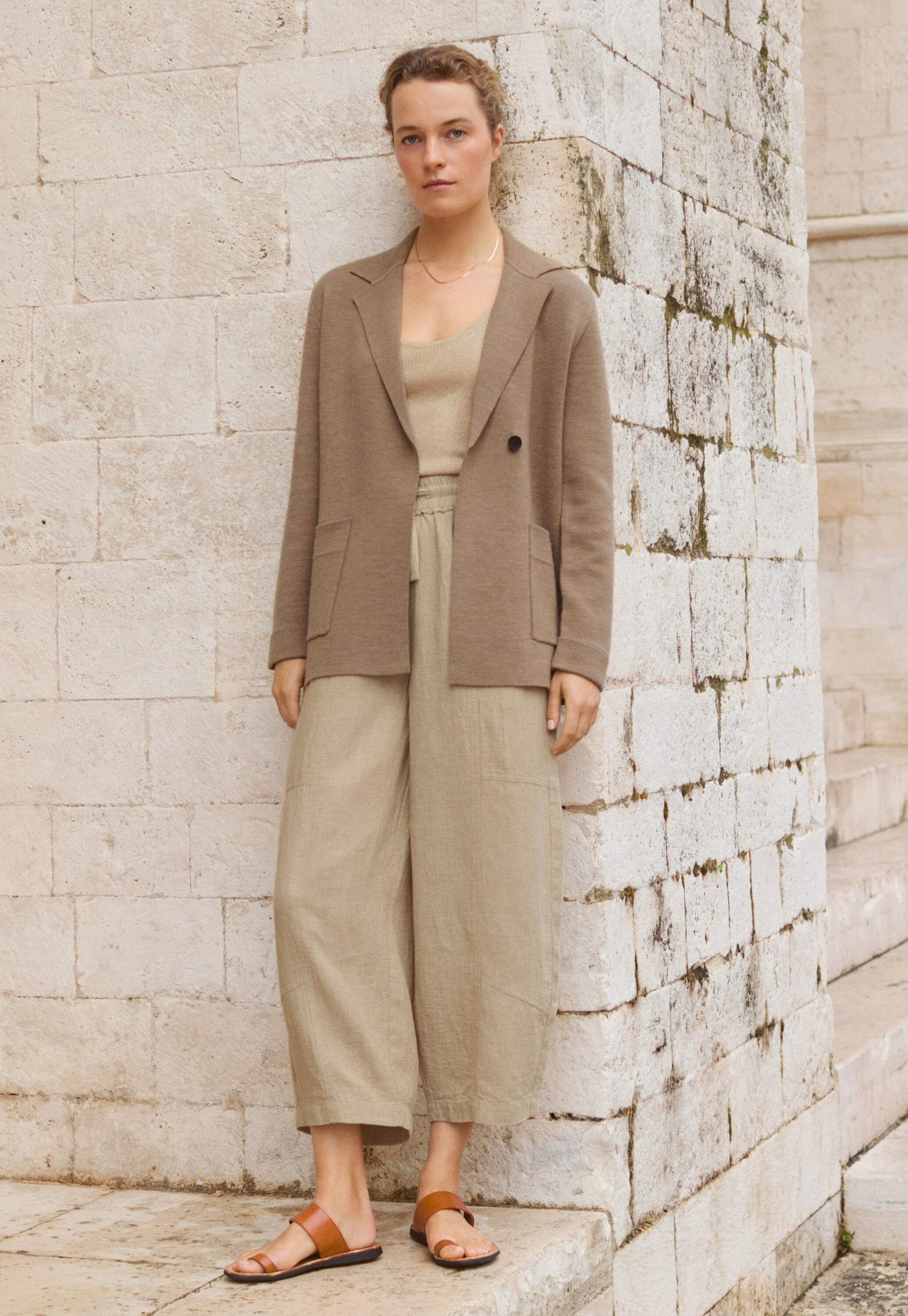 Knitted blazer