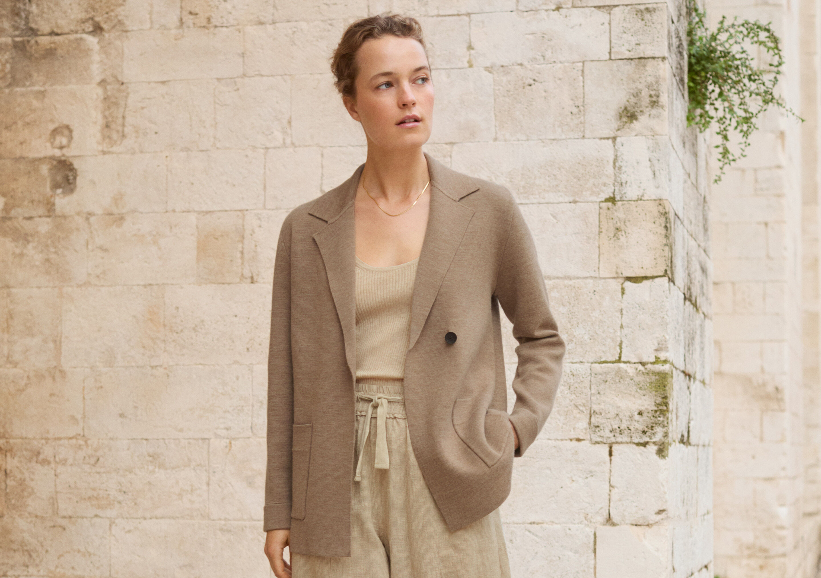 Knitted blazer
