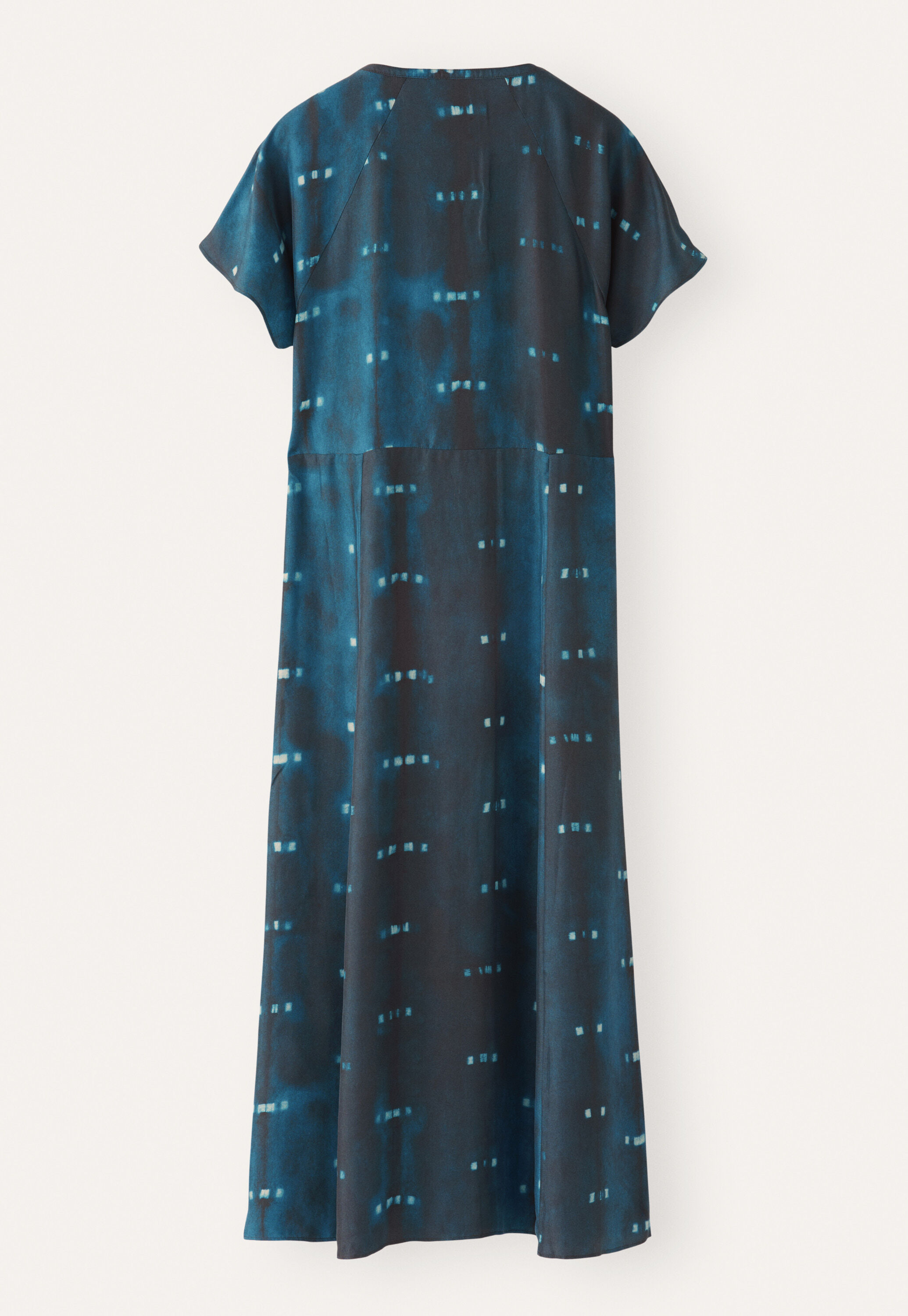 Printed grown-on sleeves dress