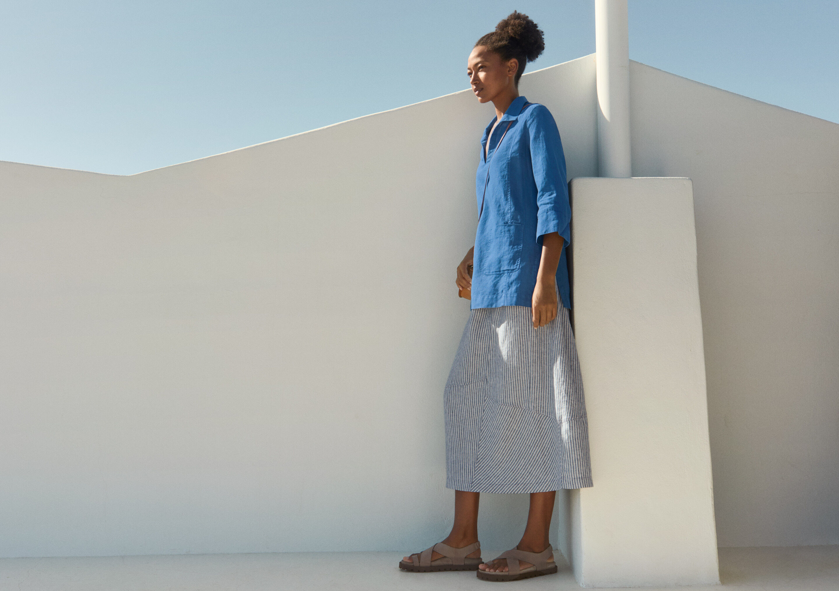 Garment-dyed overshirt