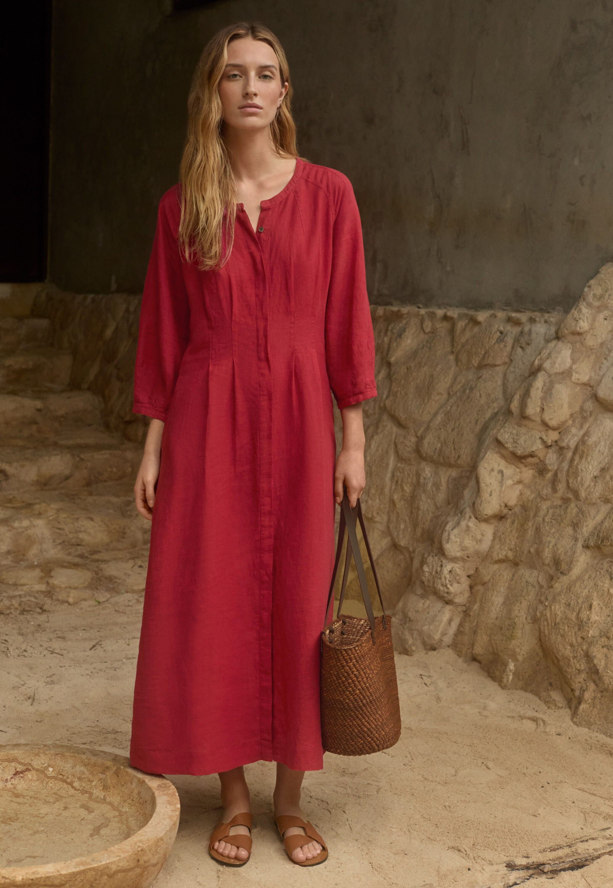 Garment-dyed overshirt