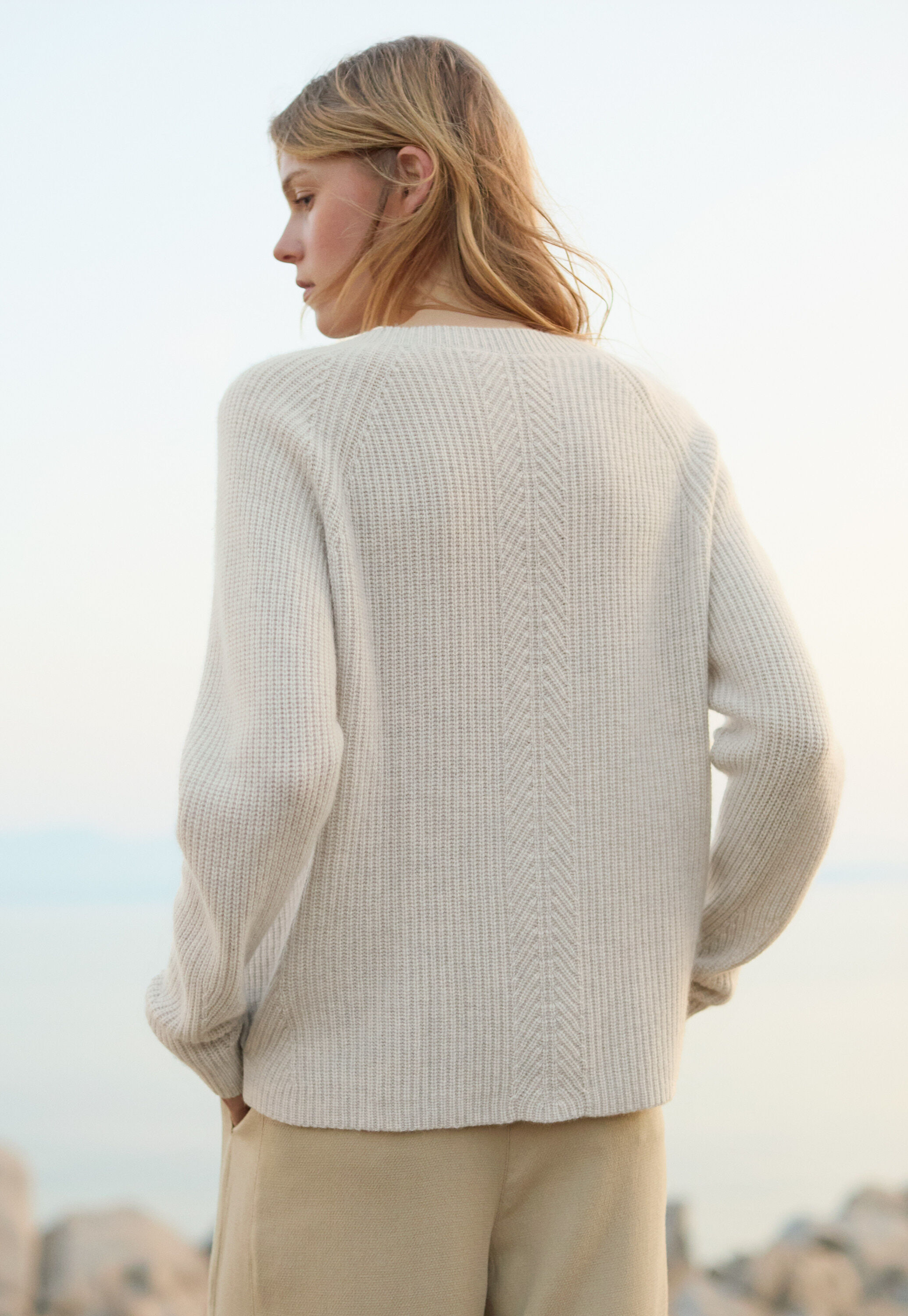 Funnel-neck sweater