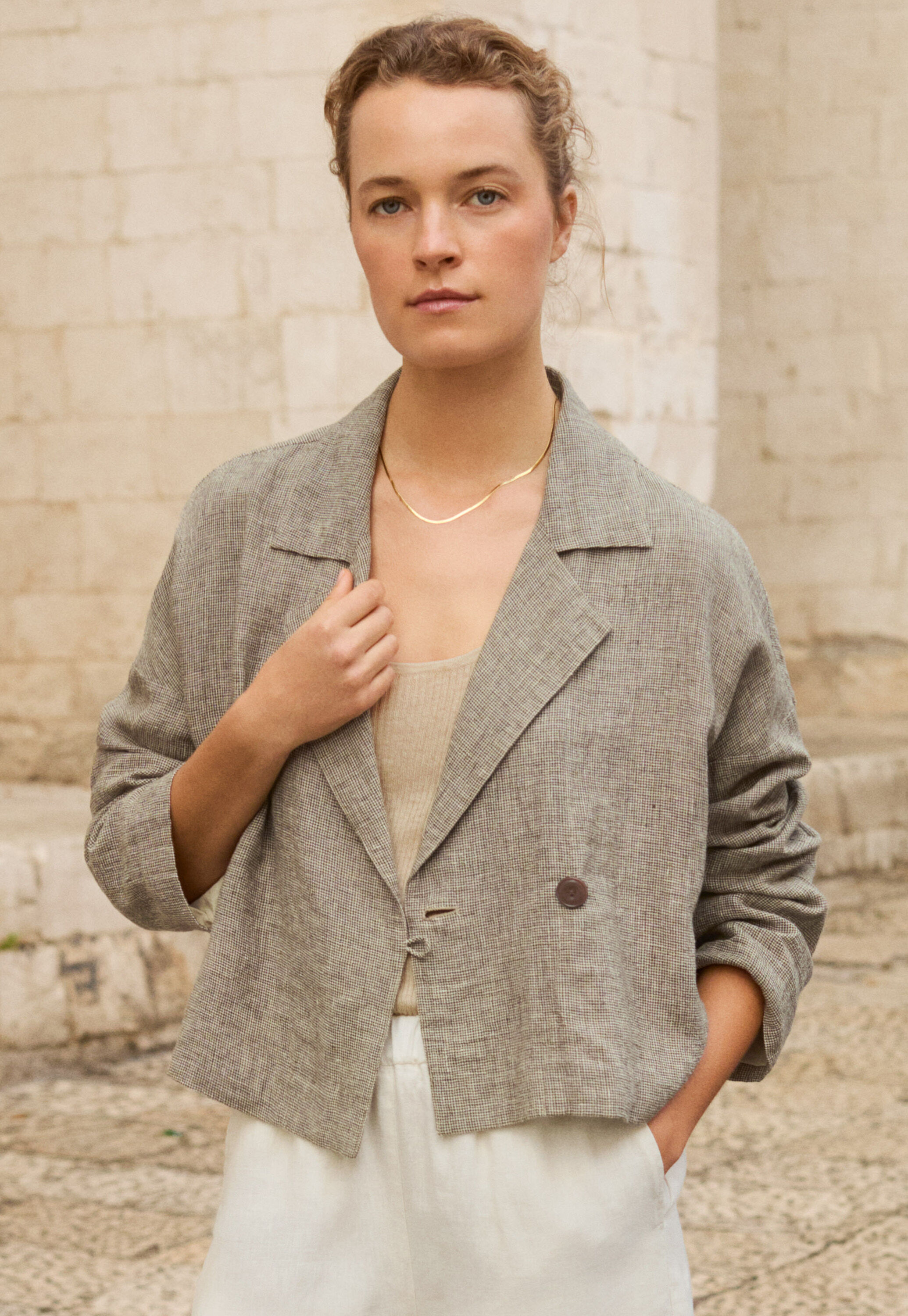 Garment-dyed overshirt