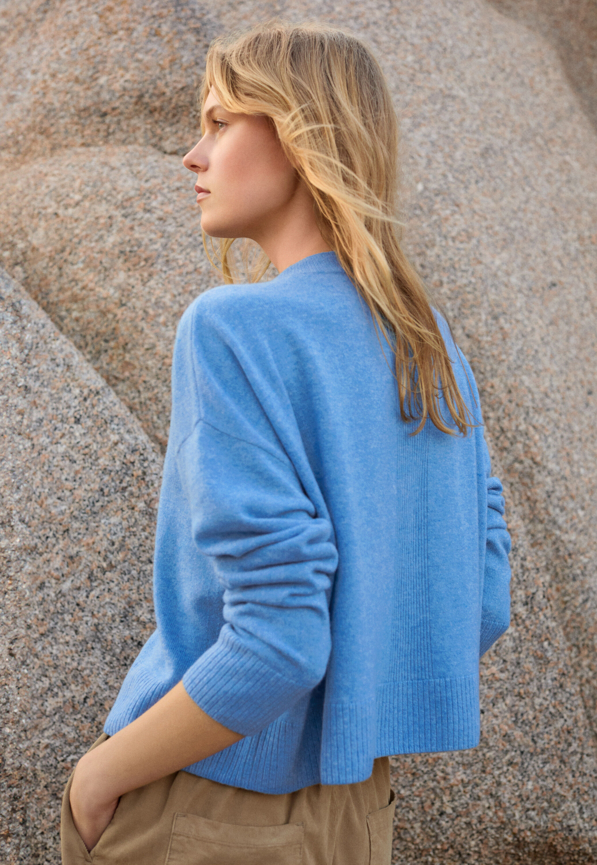 Funnel-neck sweater