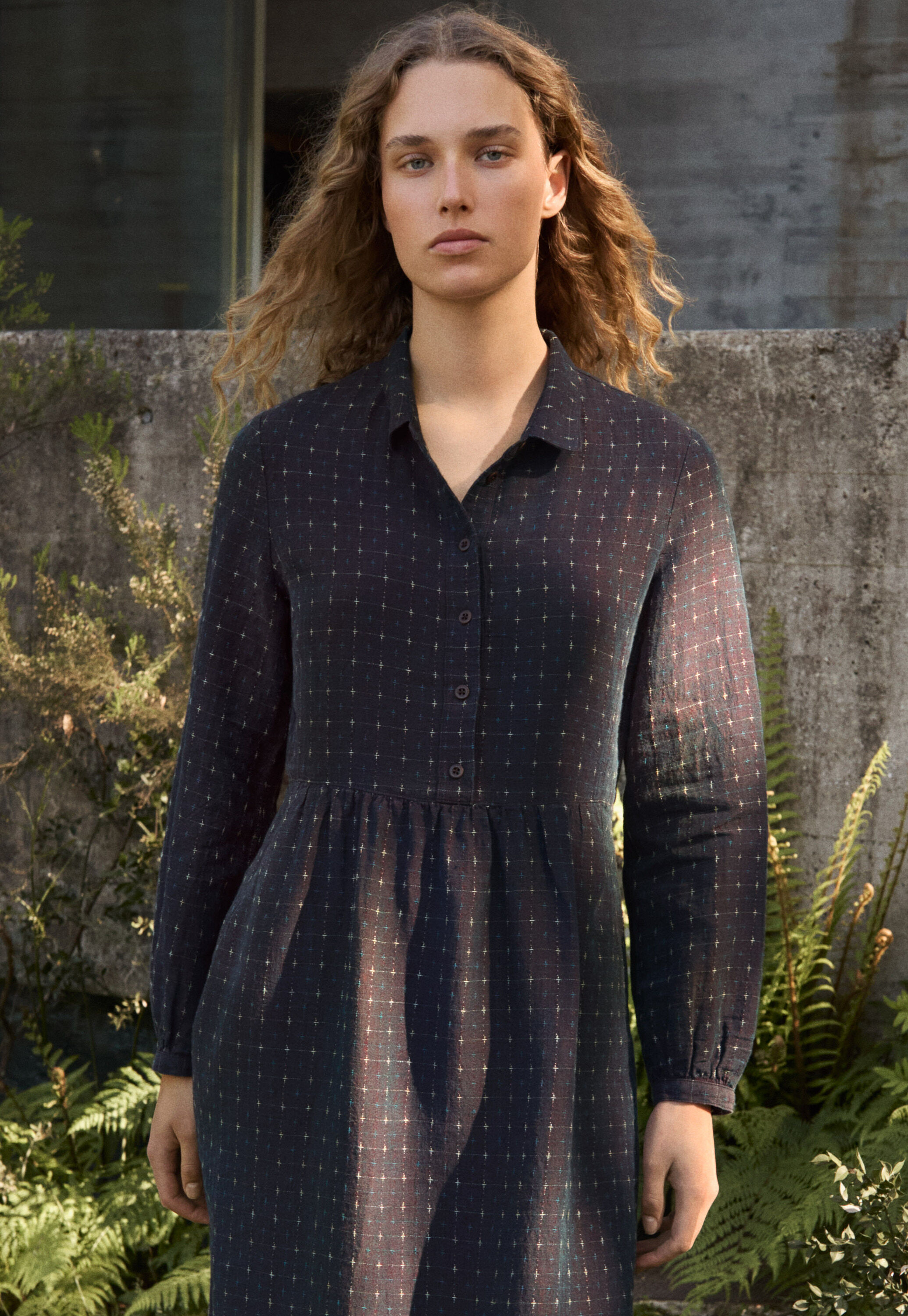 Garment-dyed overshirt