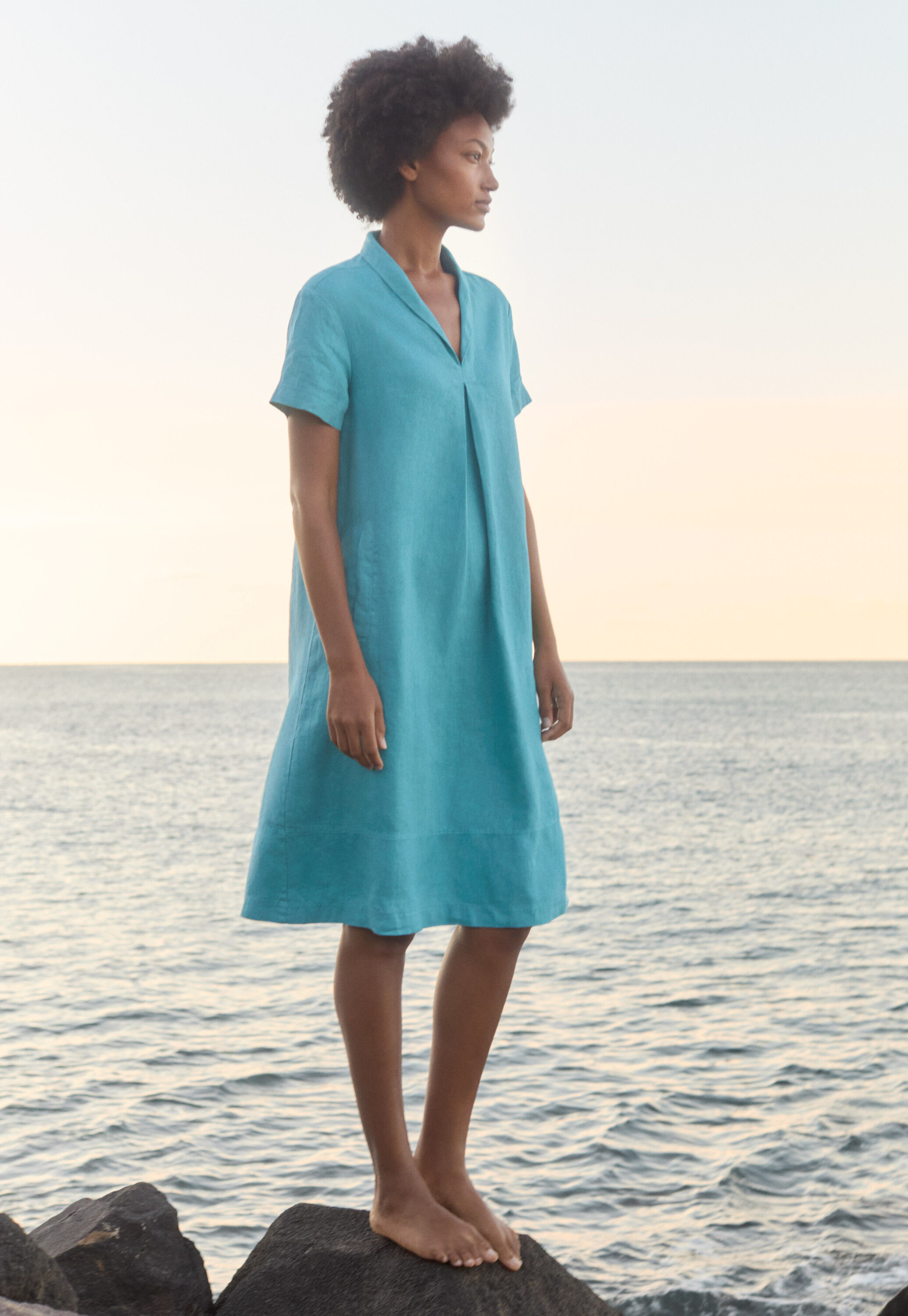 Garment-dyed overshirt