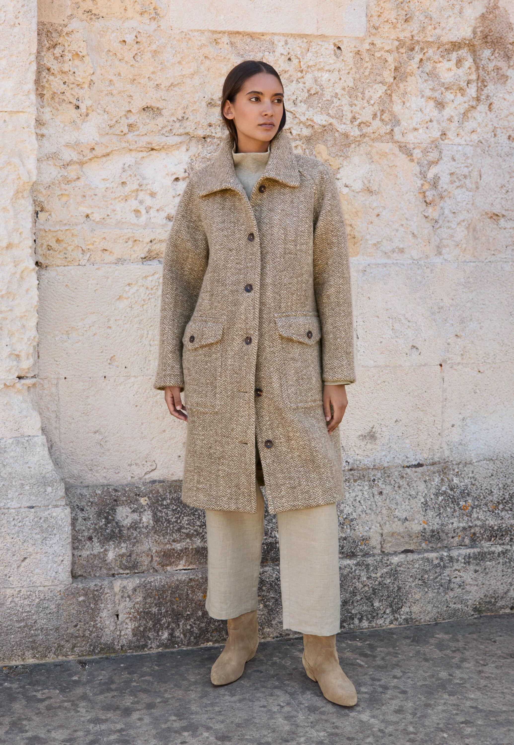 Herringbone coat