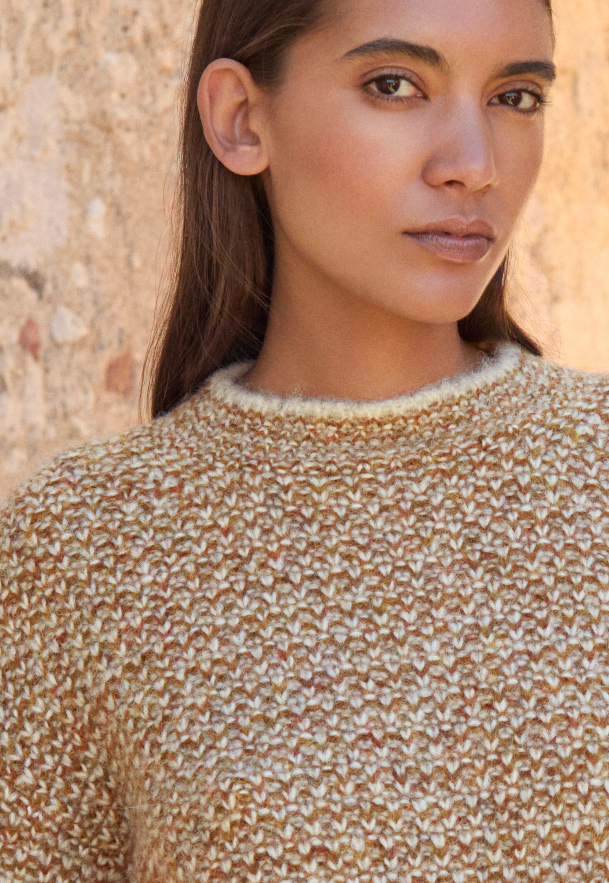 Stitch-detail sweater