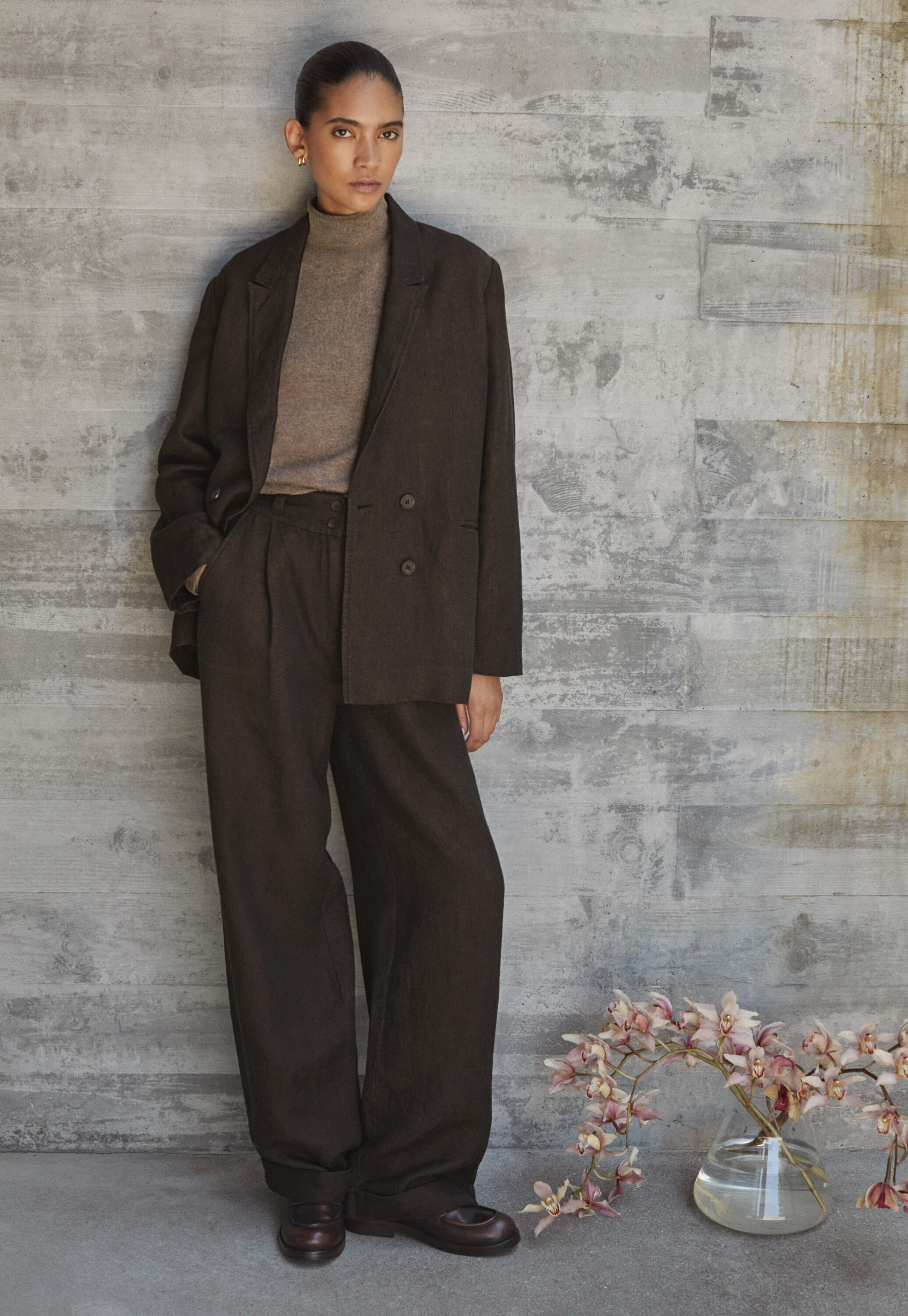 Garment-dyed overshirt
