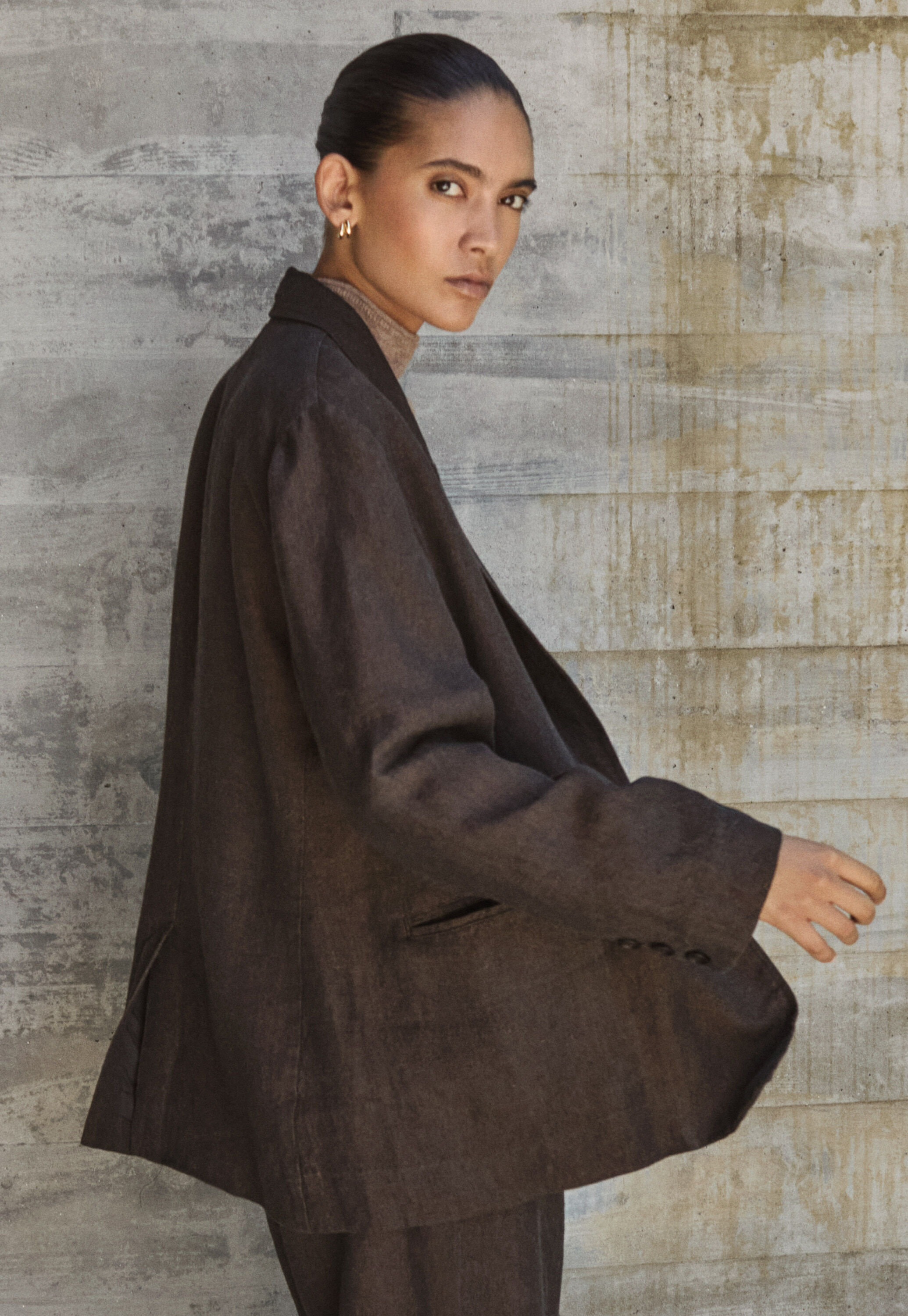 Garment-dyed overshirt