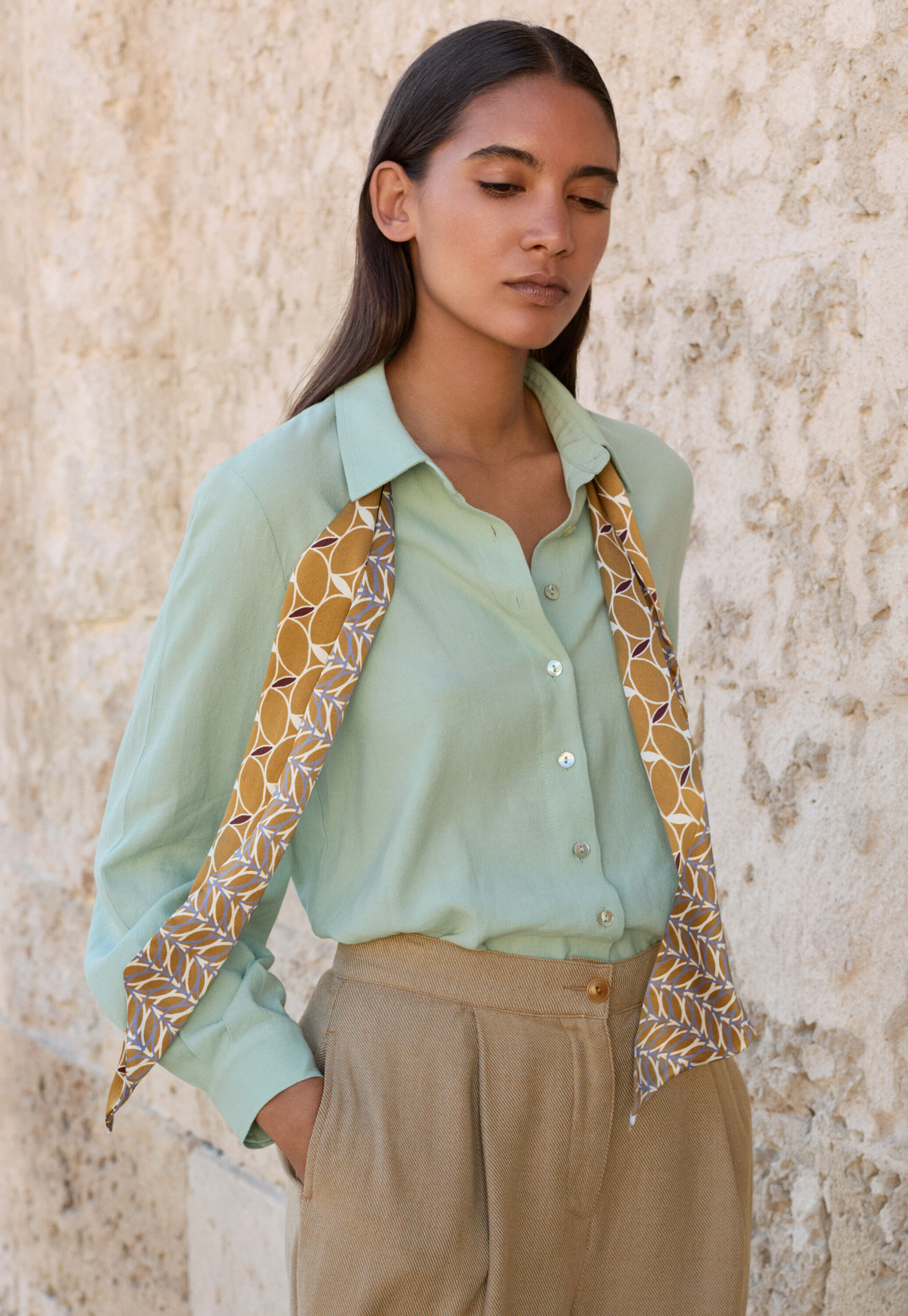 Peplum-detail dress