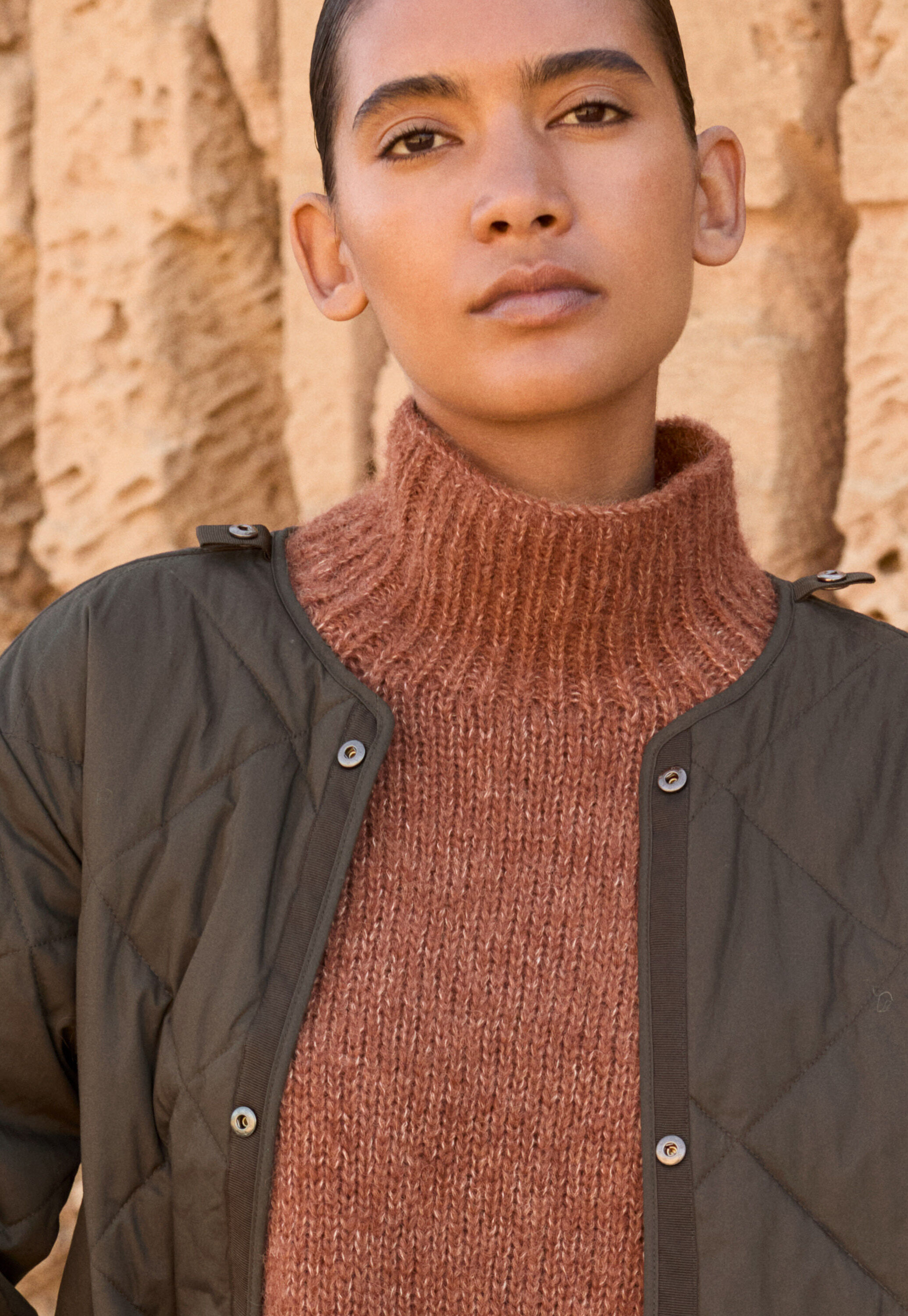 Raglan-sleeve blouse