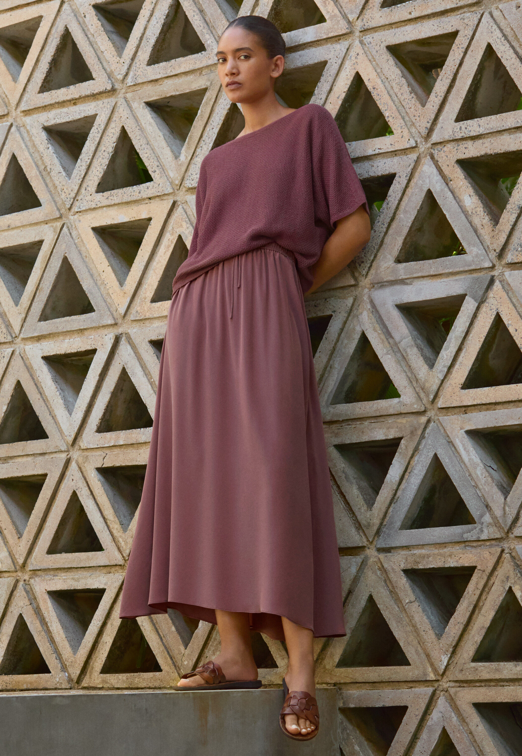 Dolman-sleeve sweater