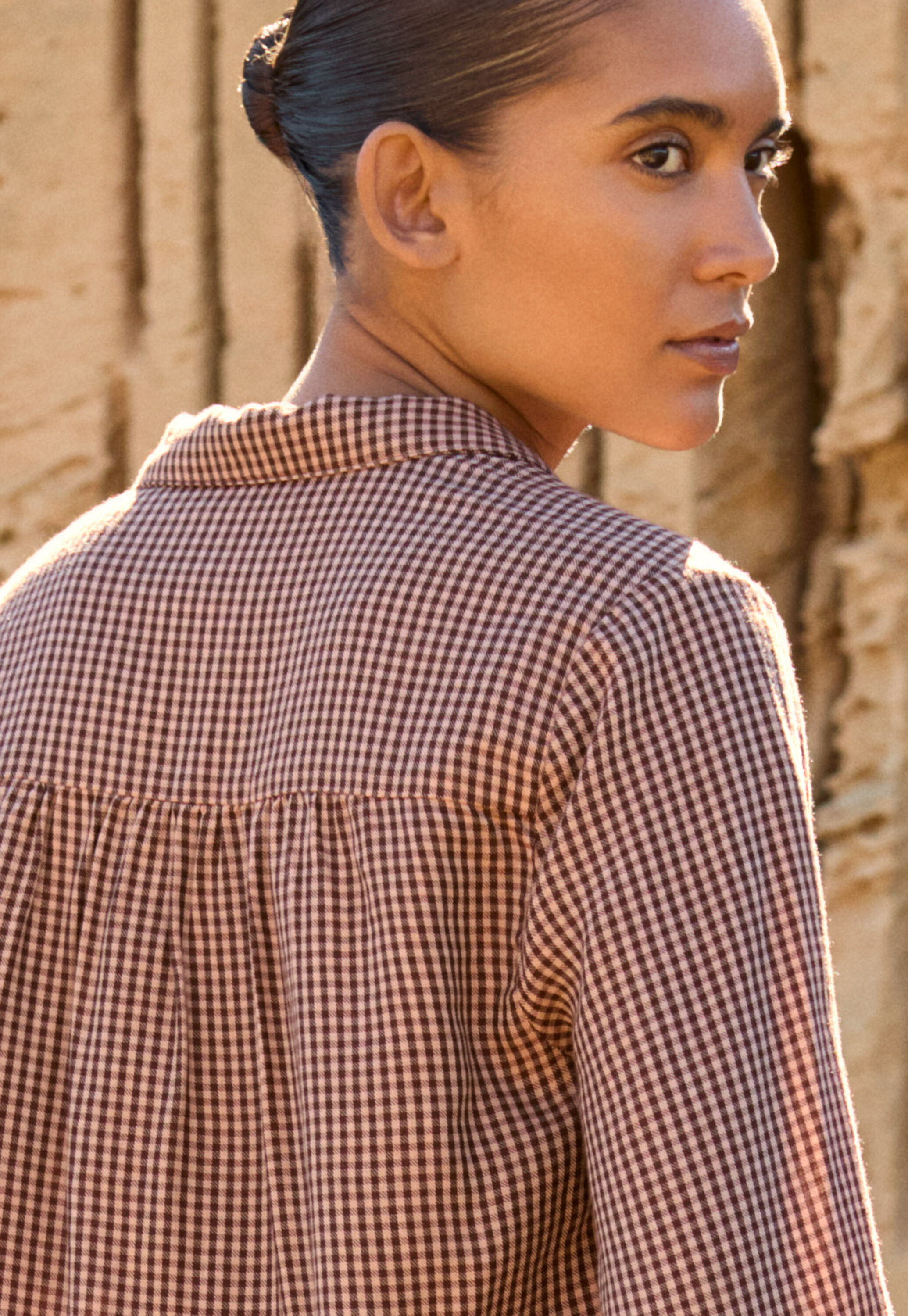 Checked blouse