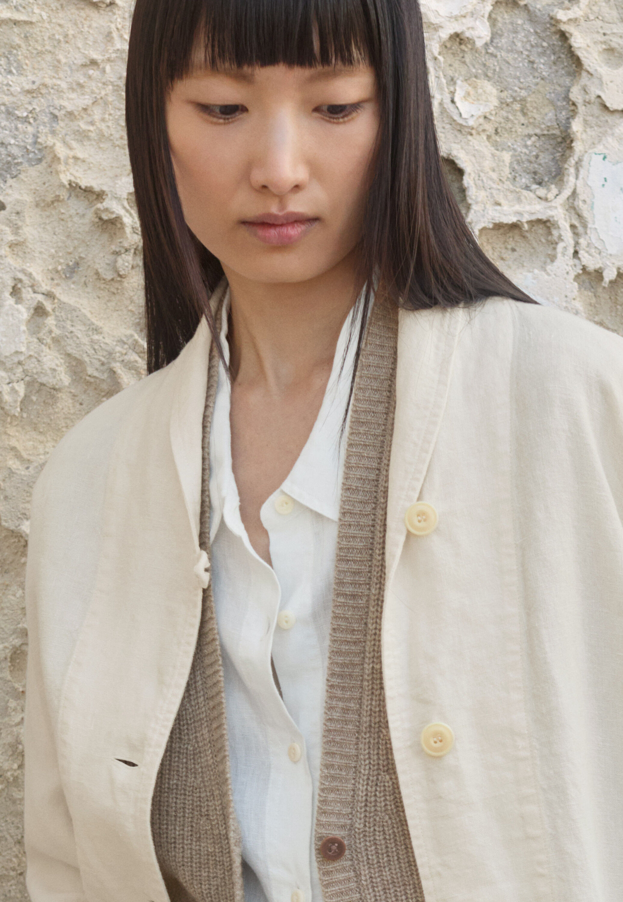 Garment-dyed overshirt