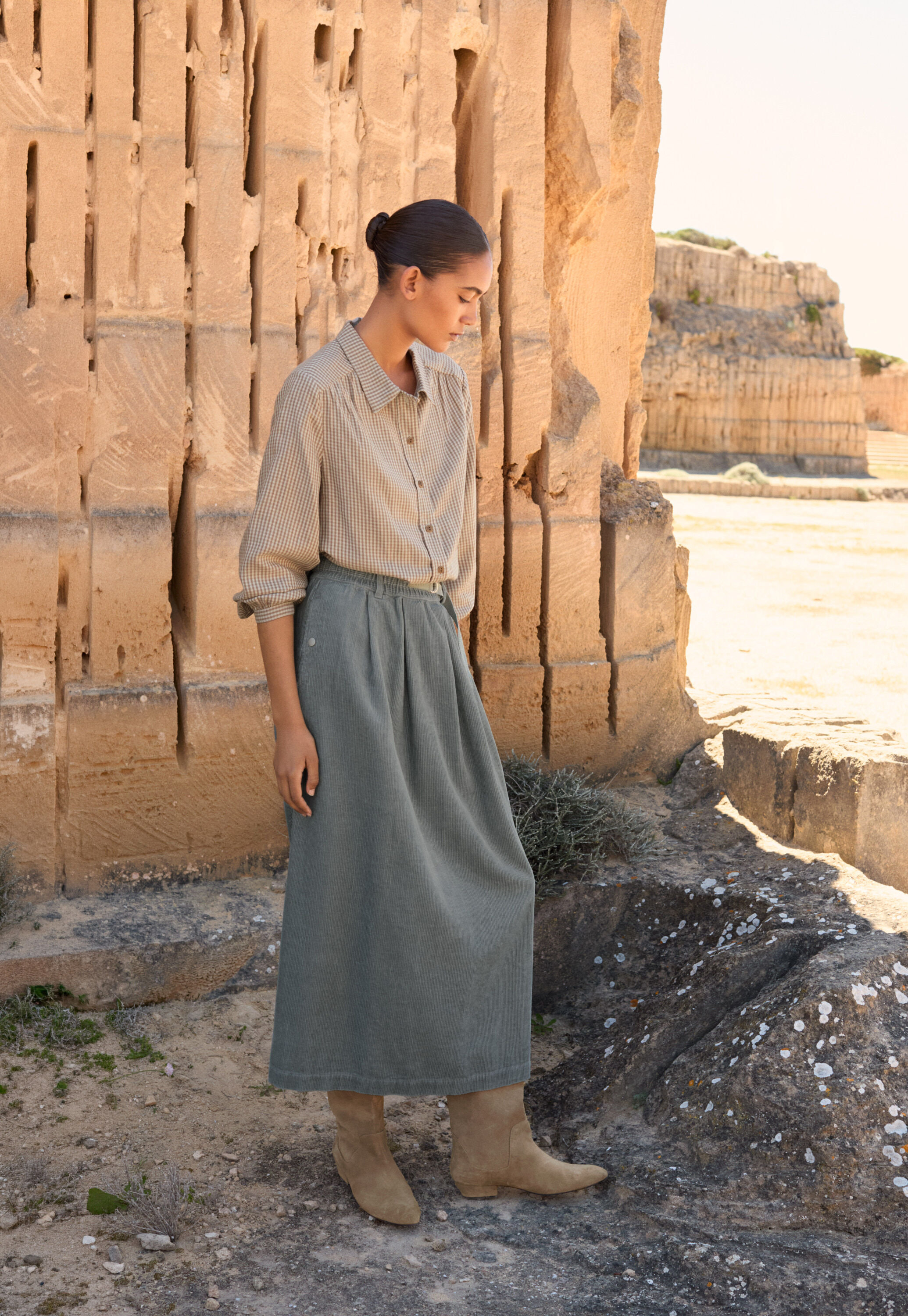Pull-on skirt